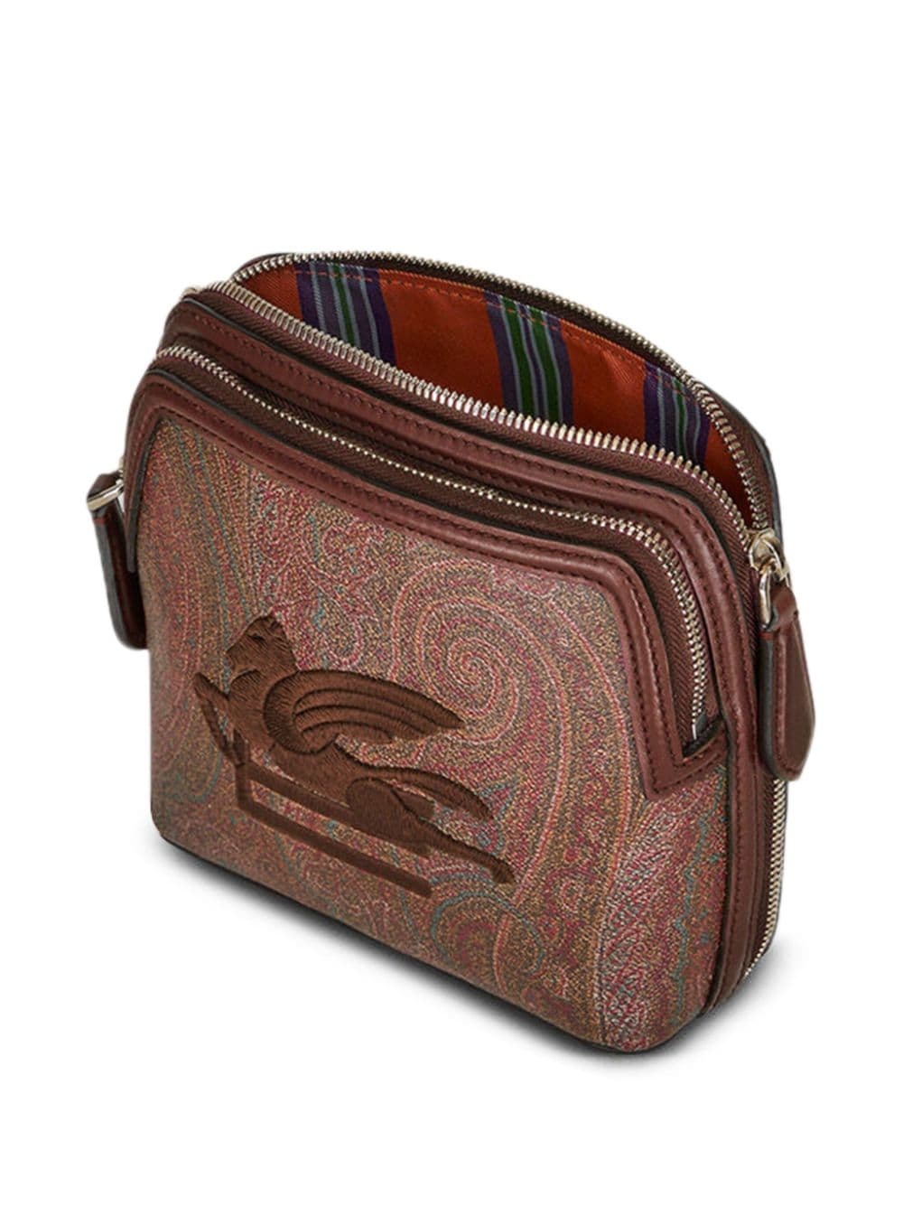 medium Pegaso-embroidered leather bag - 4