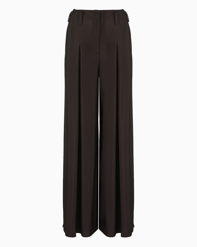 ASV wide trousers with pleats in double viscose jersey - 1