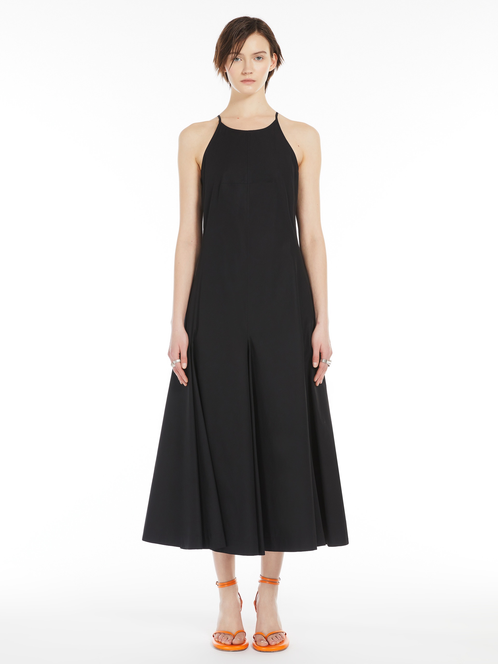 CACTUS Long poplin dress - 3