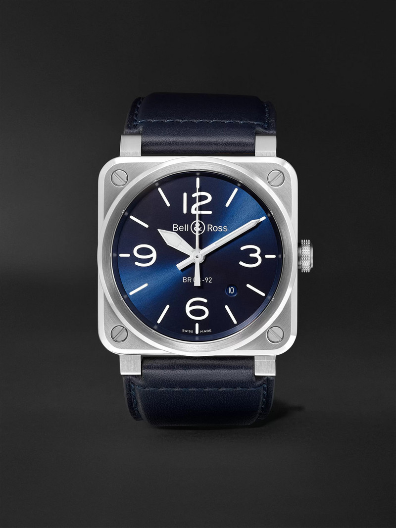 BR 03-92 Blue Steel Automatic Steel Watch, Ref. BR0392-BLU-ST/SCA 1