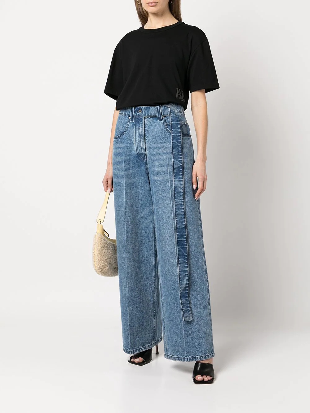 high-waisted wide leg jeans - 2