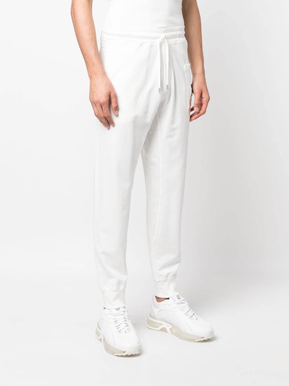 Lens-detail cotton track pants - 3