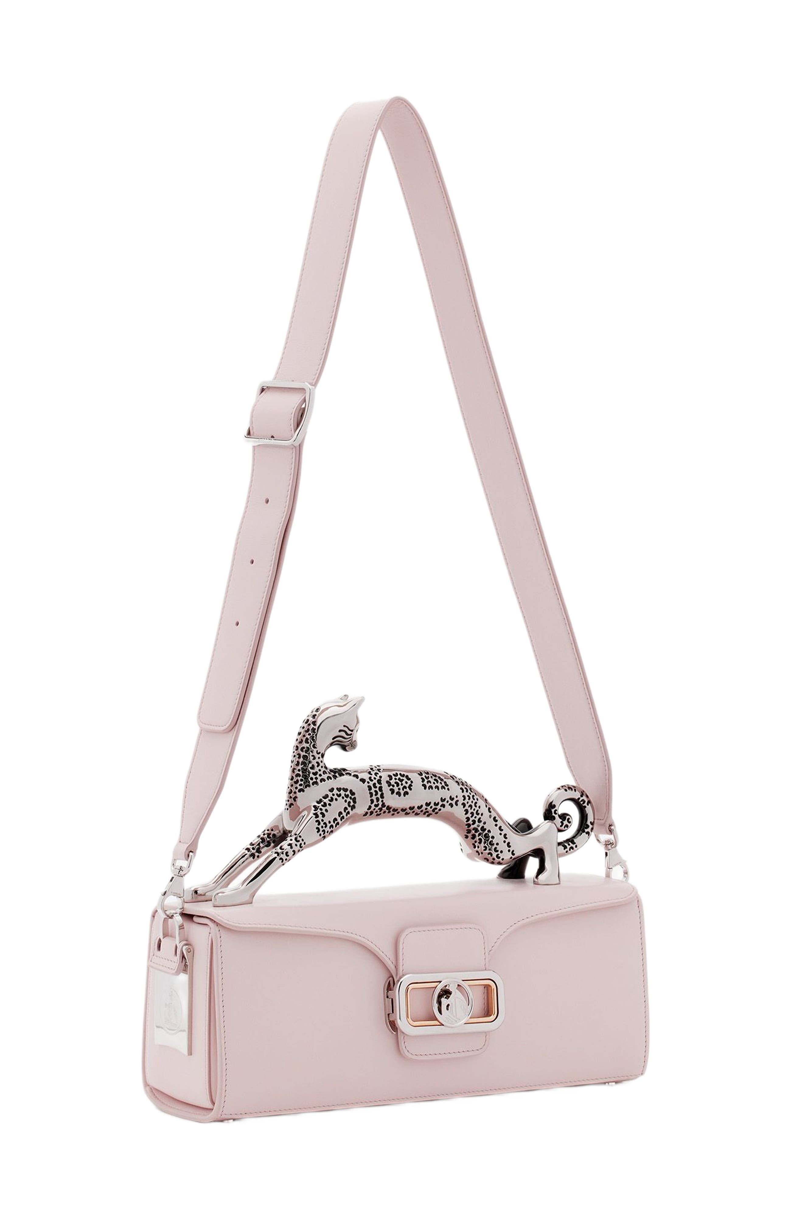 Lanvin Medium Leather Pencil Cat Bag in Rosé at Nordstrom - 3