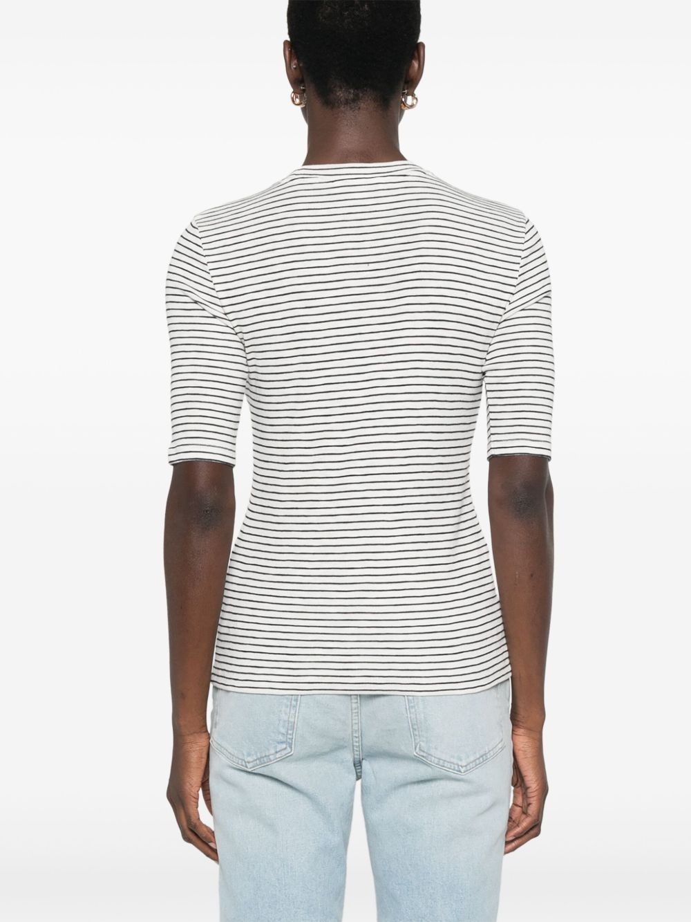 striped T-shirt - 4