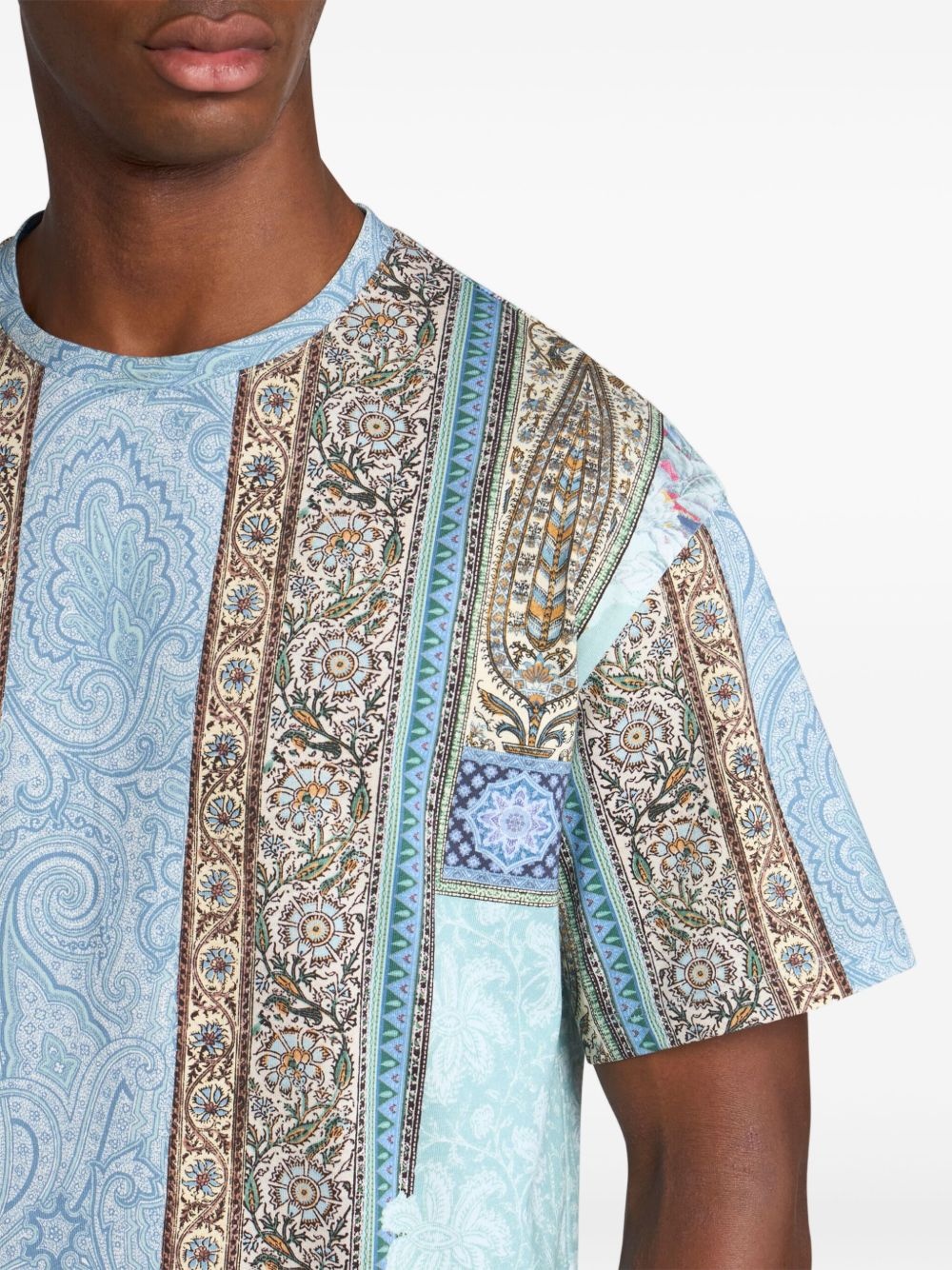 abstract print T-shirt - 4