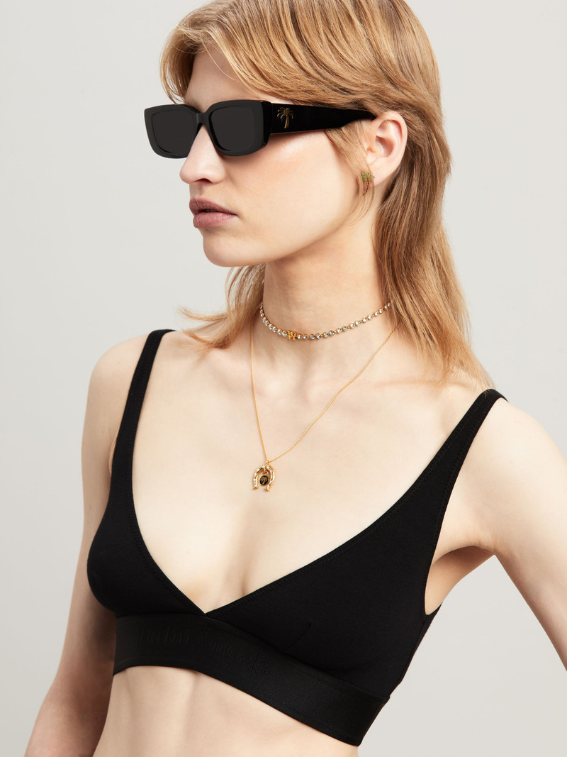 Logo Tape Triangle Bra 6