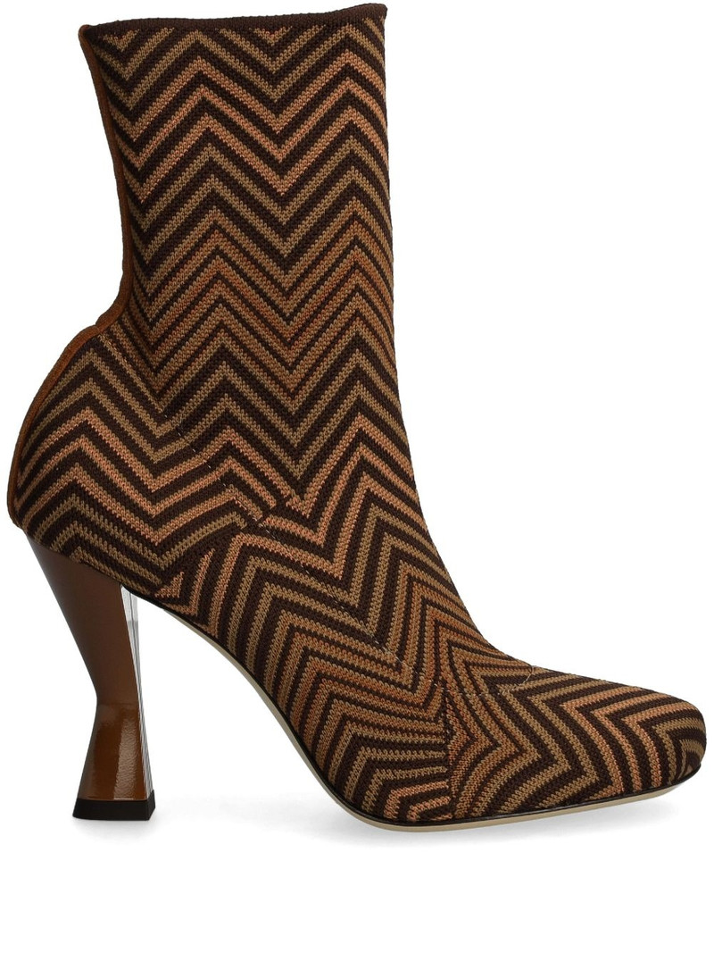 zigzag-pattern boots 1