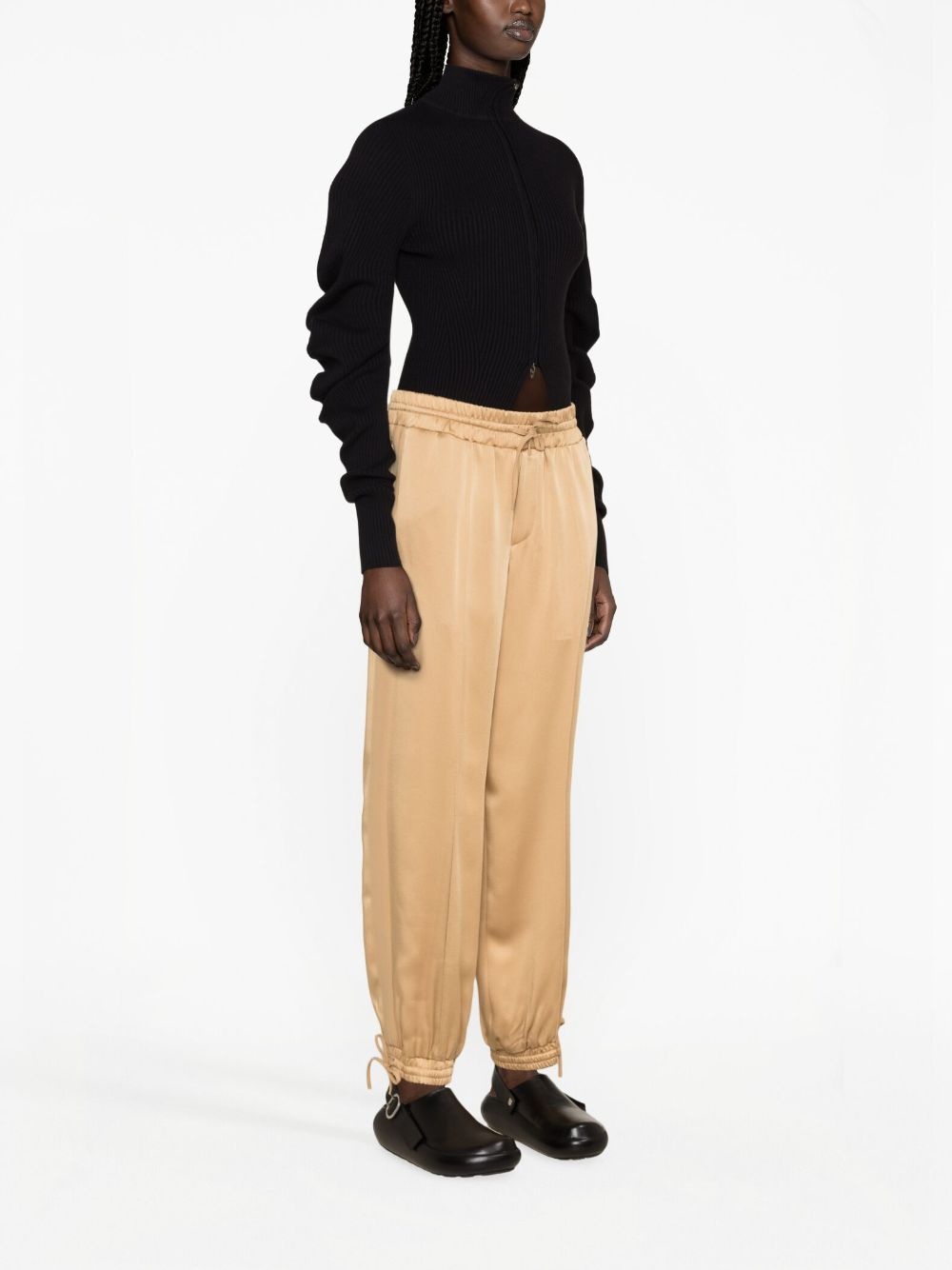 satin track pants - 3