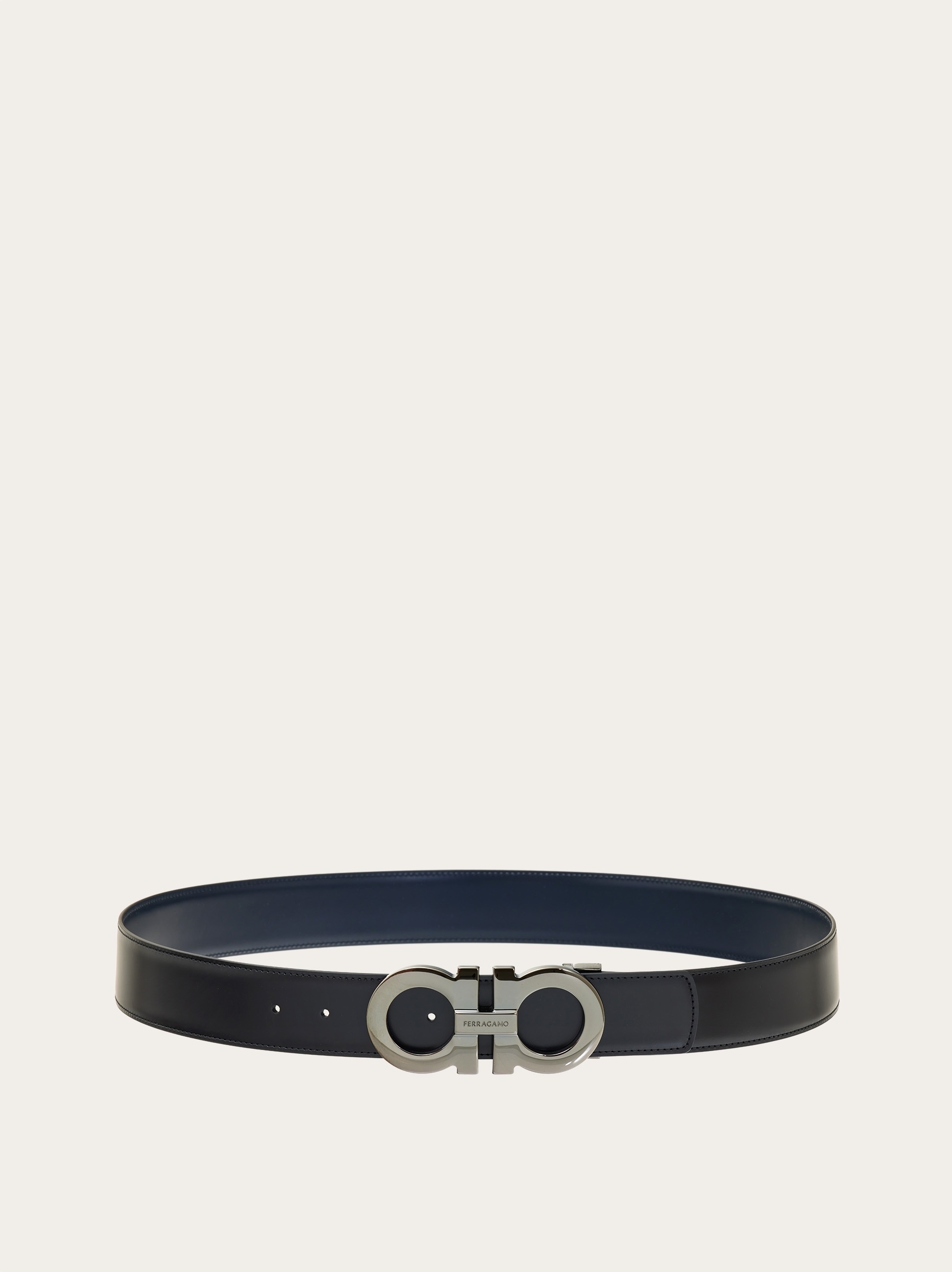 Reversible and adjustable Gancini belt - 3