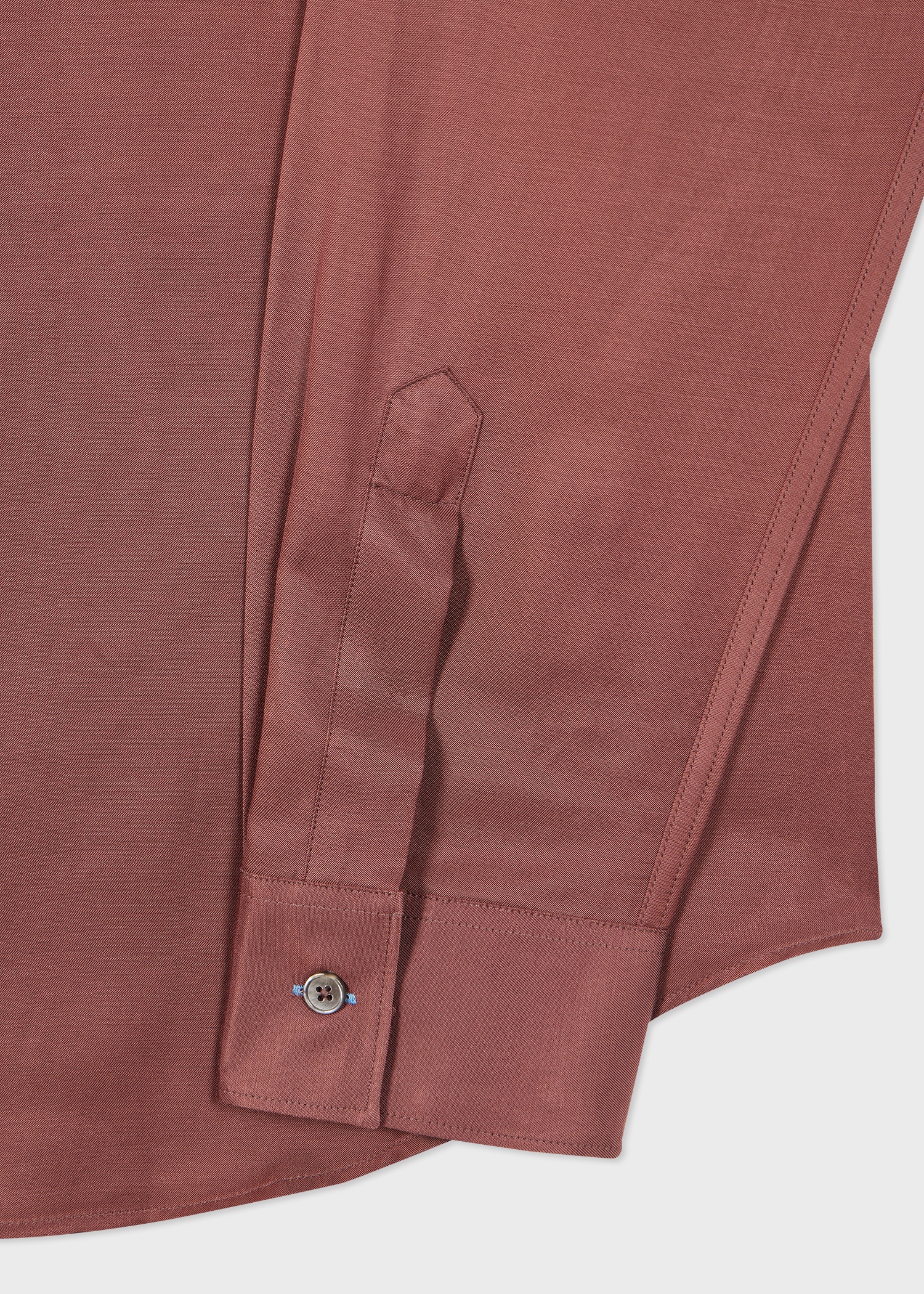 Brown Cotton-Viscose Blend Long Sleeve Shirt - 2