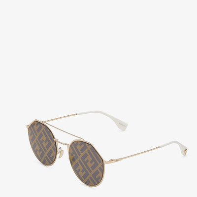 FENDI Gold-color sunglasses outlook