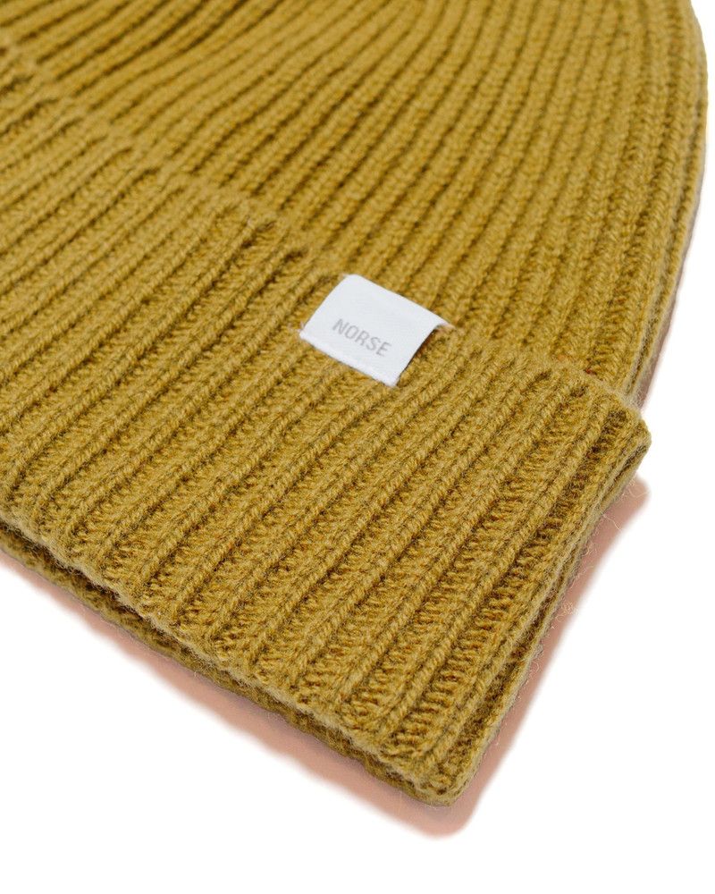 NORSE PROJECTS Standard Merino Lambswool Beanie Sitka Green outlook