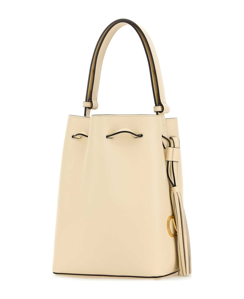 Valentino Ivory Leather Vlogo Signature Bucket Bag outlook