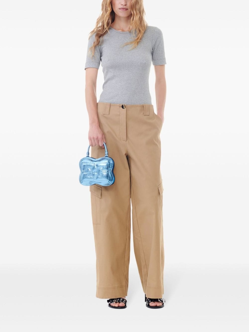 mid-rise cargo trousers - 2