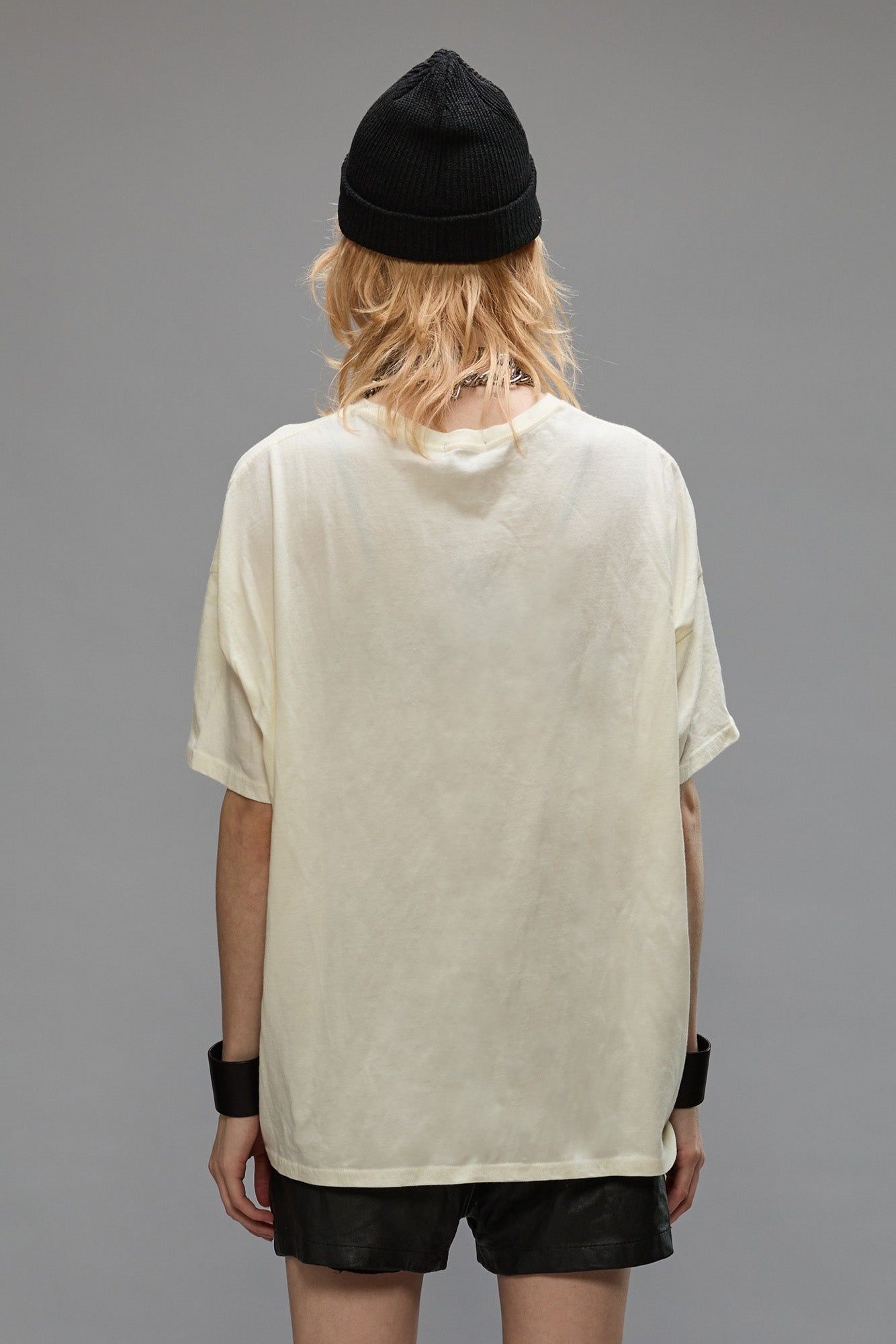 RELAXED CASHMERE T - WHITE - 4