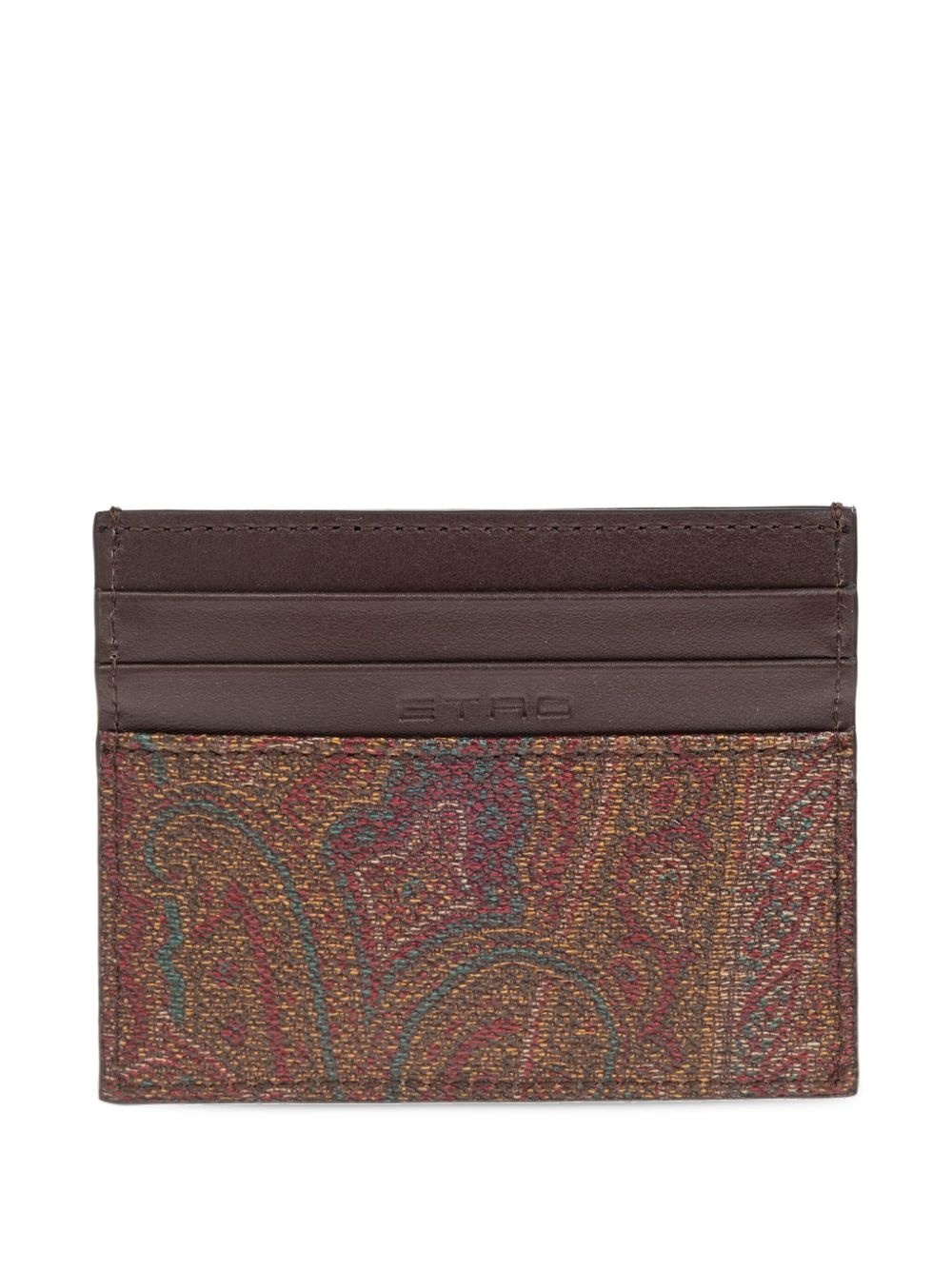paisley-pattern card holder - 2