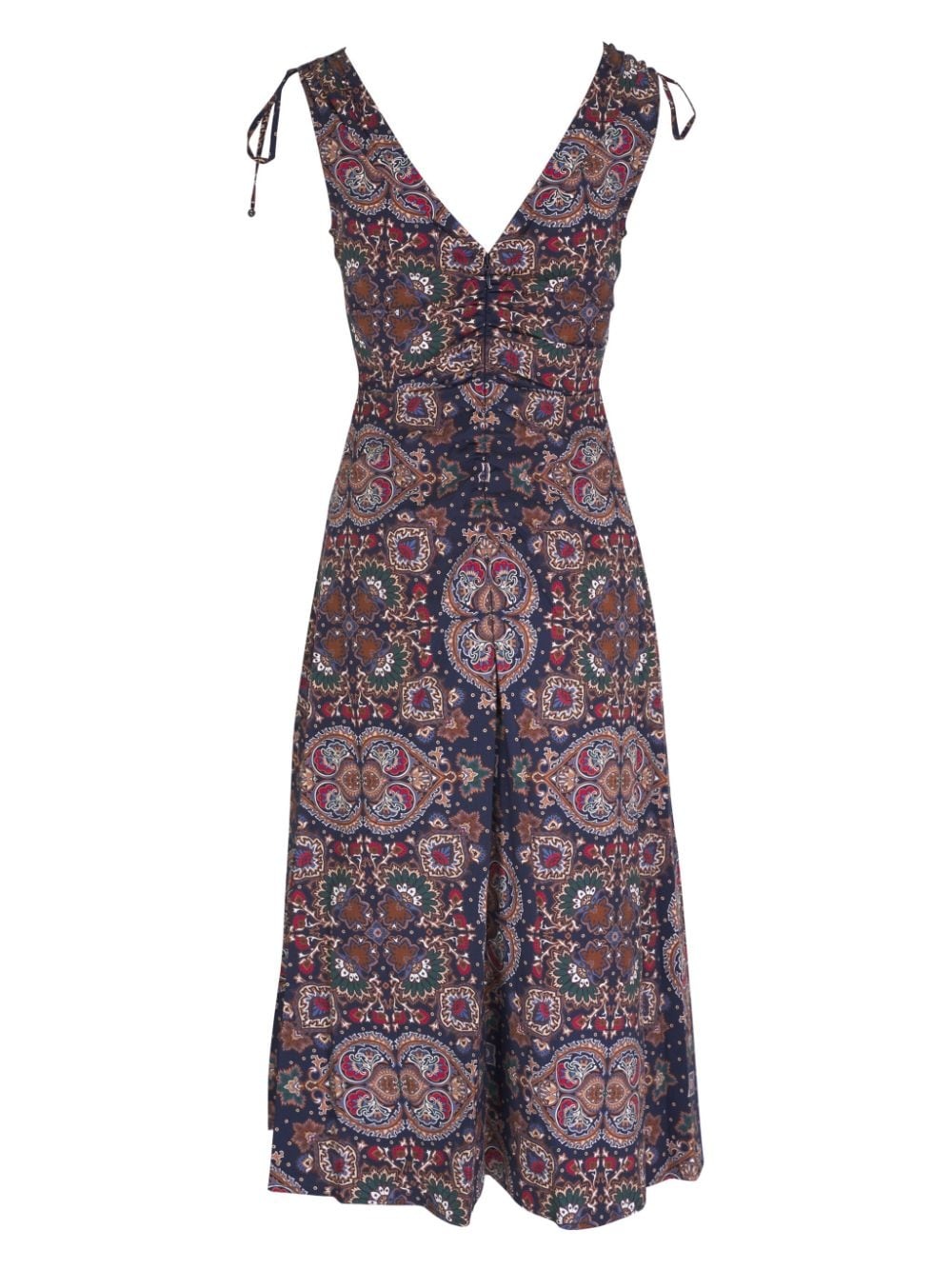 paisley-print dress - 2