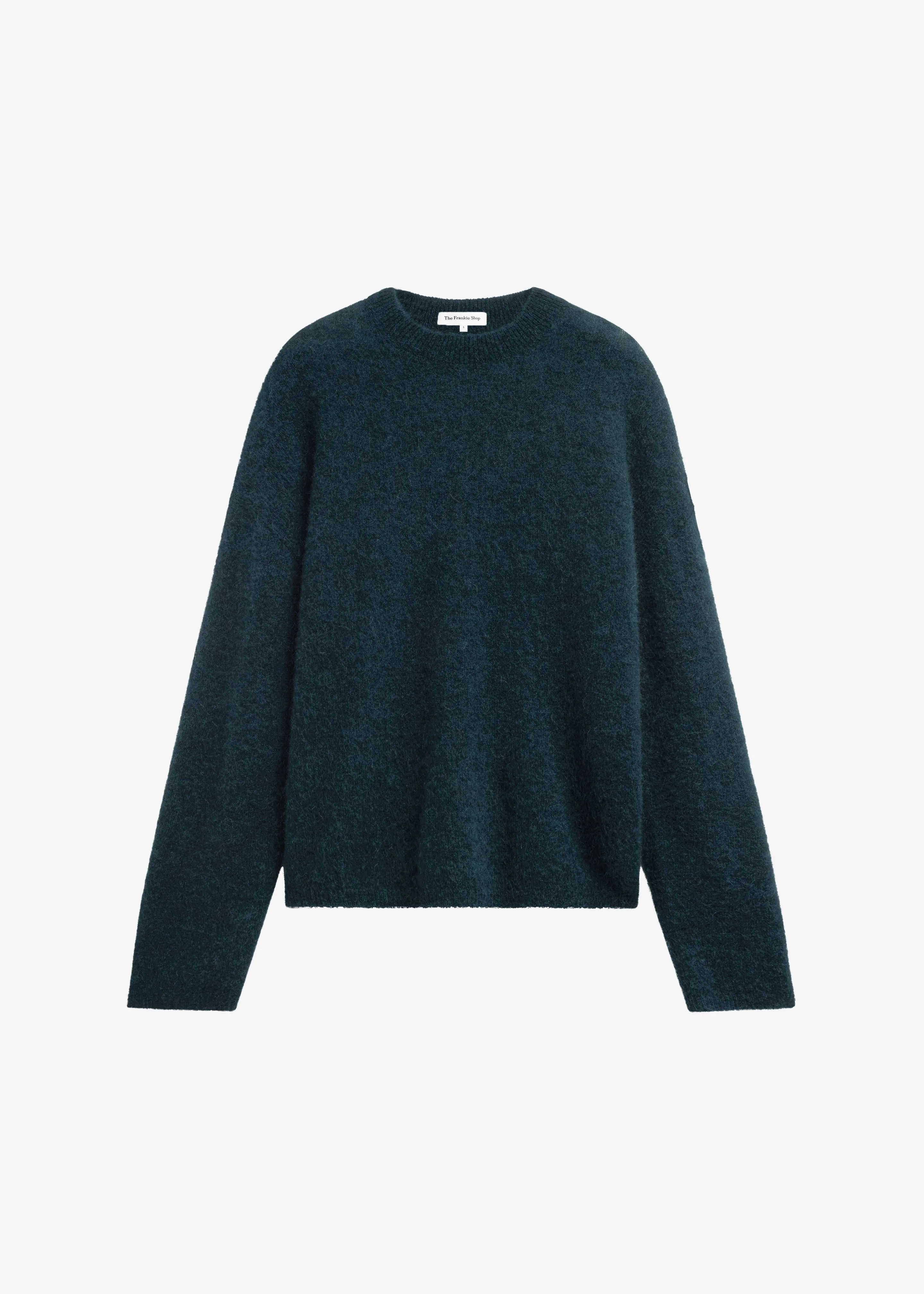 Timea Mohair Fuzzy Sweater - Bottle Green - 1
