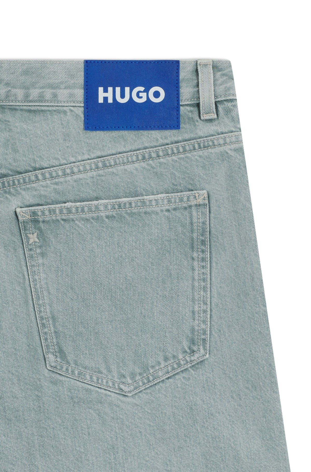 BAGGY-FIT JEANS IN BRIGHT-BLUE RIGID DENIM - 6