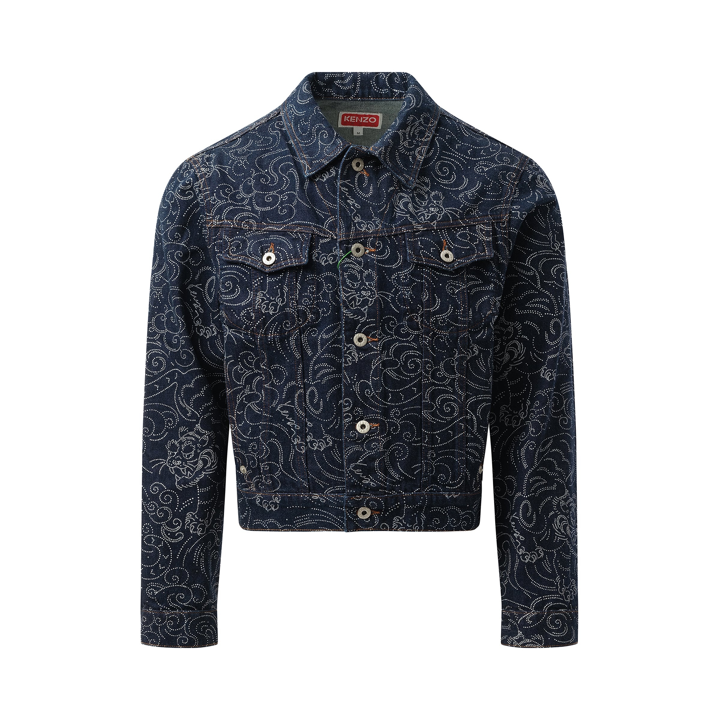 Star Tiger Denim Trucker Jacket in Blue - 2