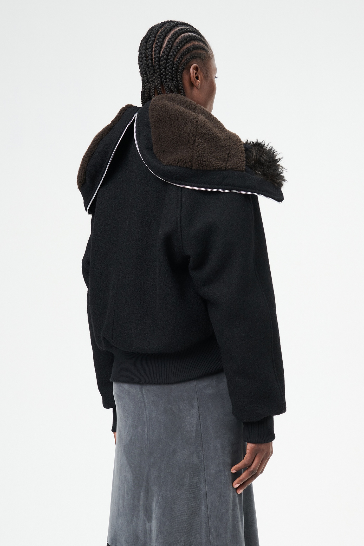 Force Jacket Classic Black Stamped Wool - 4