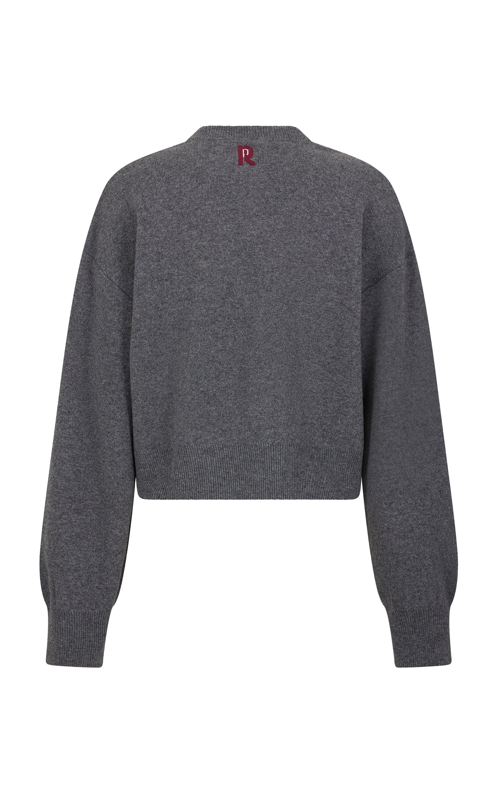 Embroidered Wool-Cashmere Cardigan grey - 6
