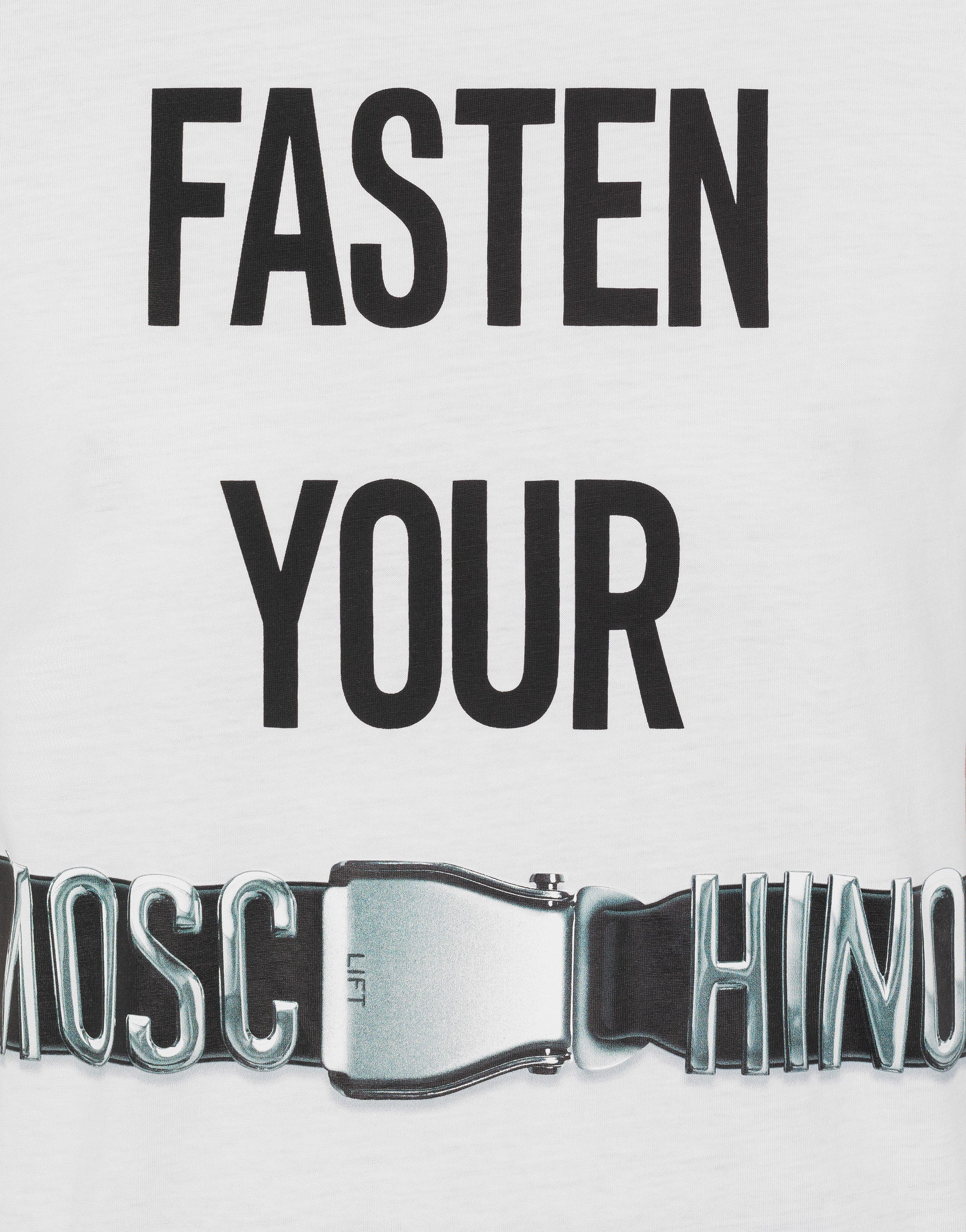 FASTEN YOUR BELTS ORGANIC JERSEY T-SHIRT - 4
