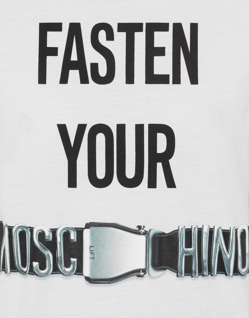 FASTEN YOUR BELTS ORGANIC JERSEY T-SHIRT 4