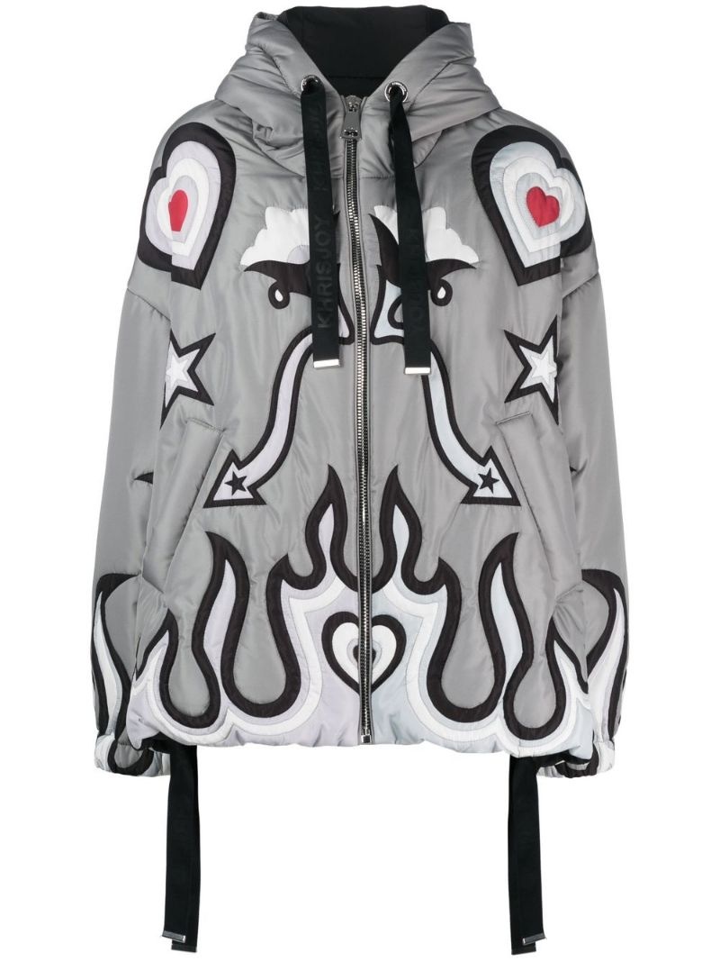 Khris graphic-print windbreaker - 1