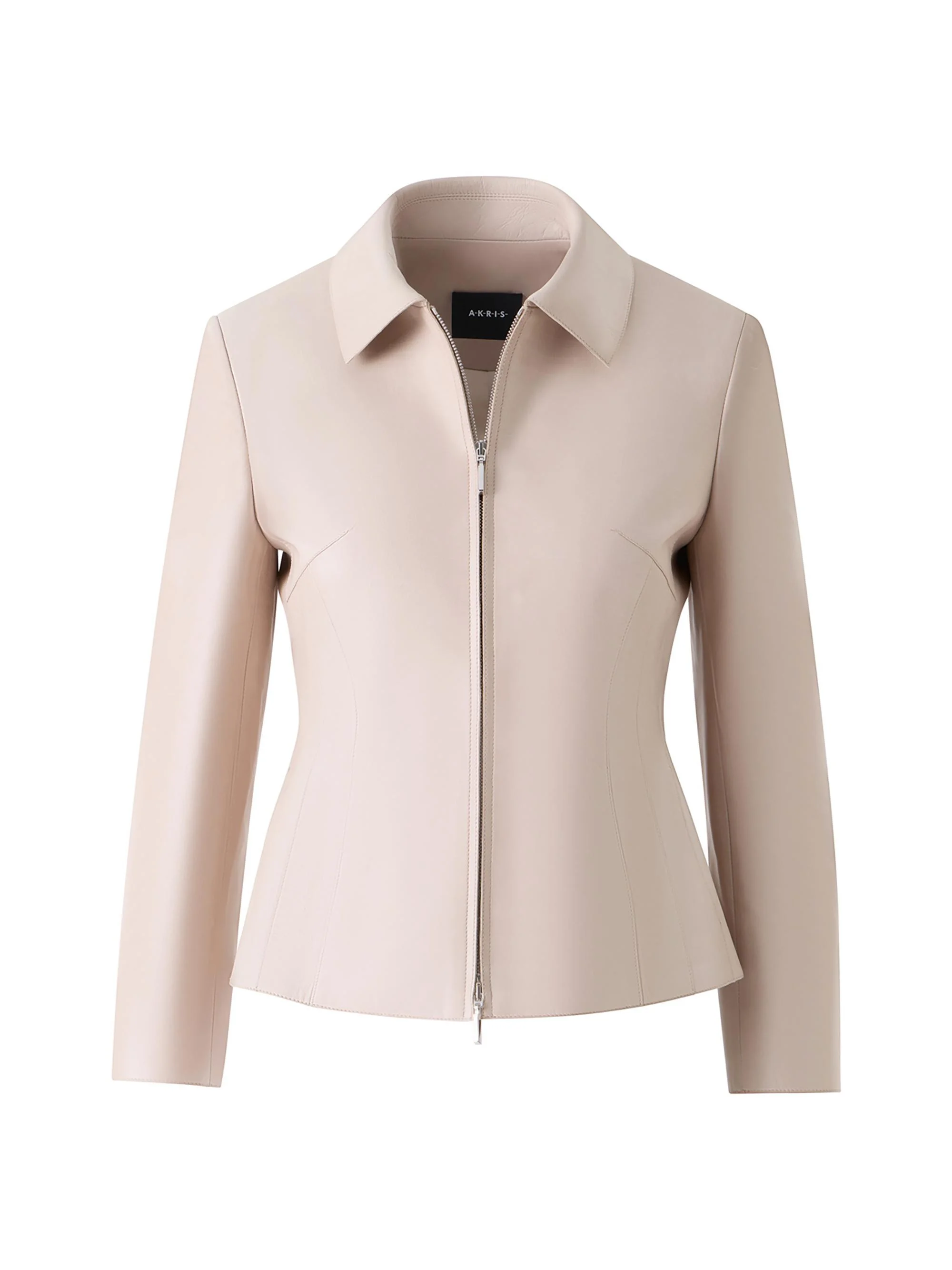 Women's Hecate Leather Jacket - Greige - 1