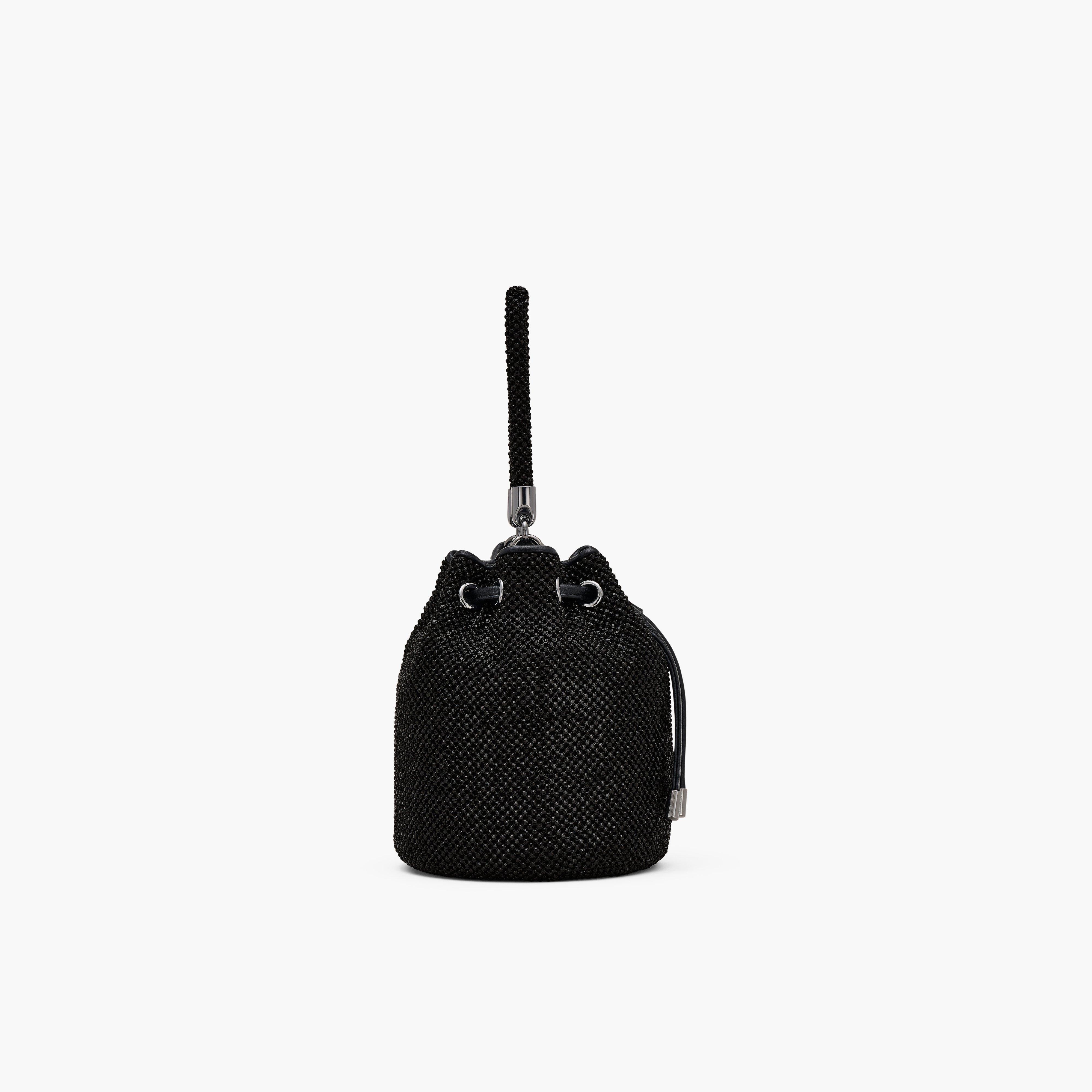 THE RHINESTONE MINI BUCKET BAG - 5