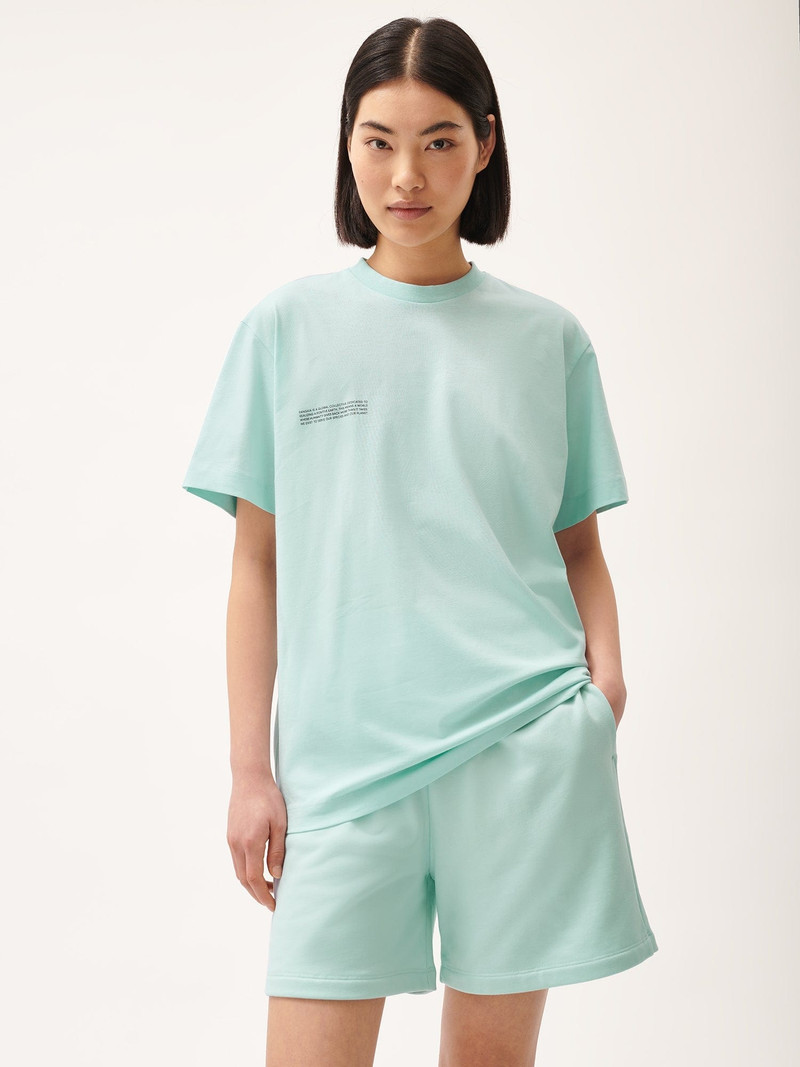 PANGAIA Womens 365 Midweight T-Shirt - Reflect Blue outlook