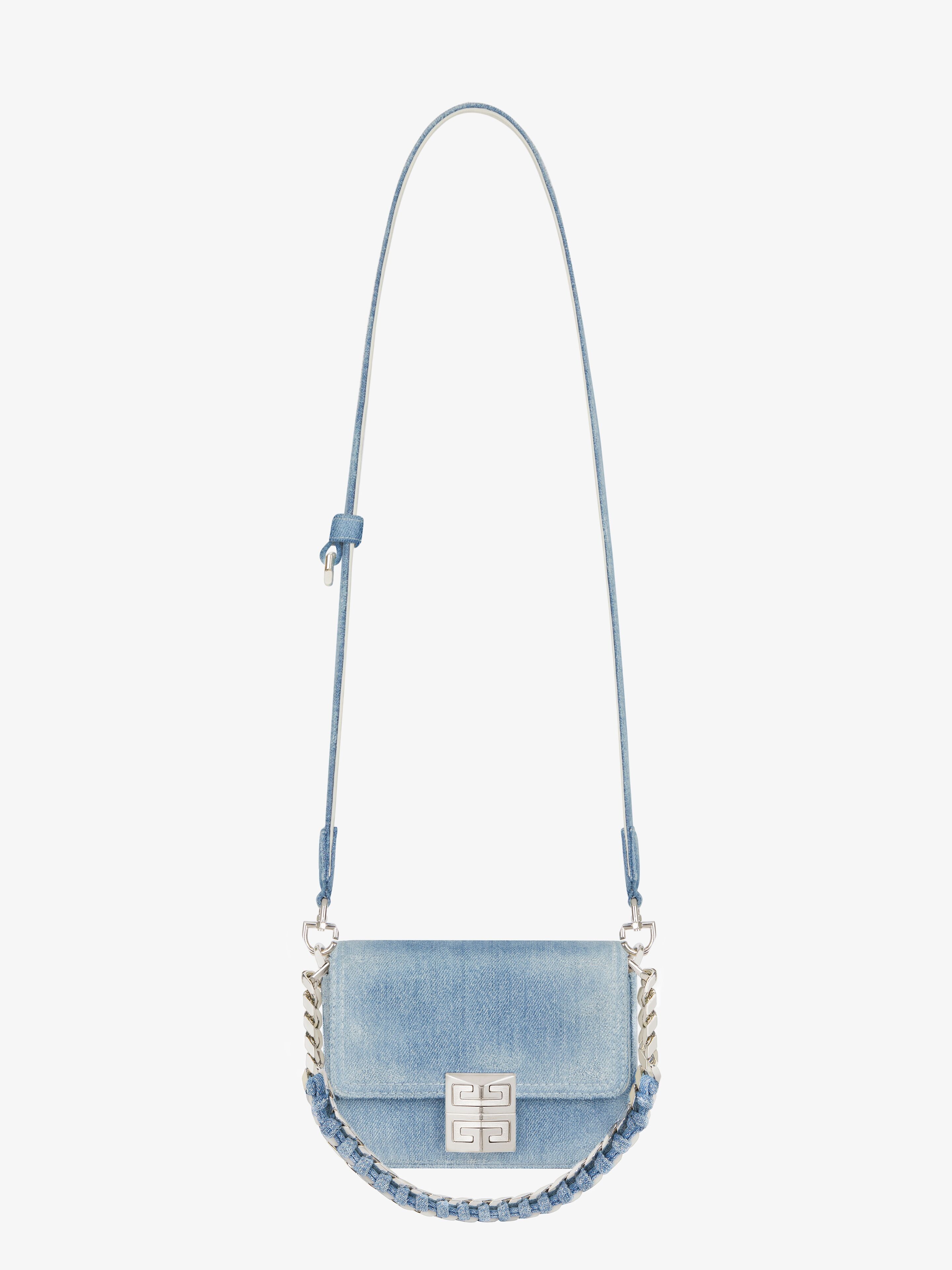 SMALL 4G BAG IN DENIM WITH CHAIN - 3