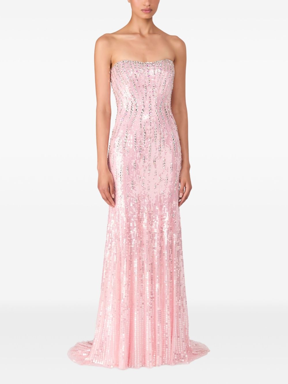 sequin-embellished gown - 2