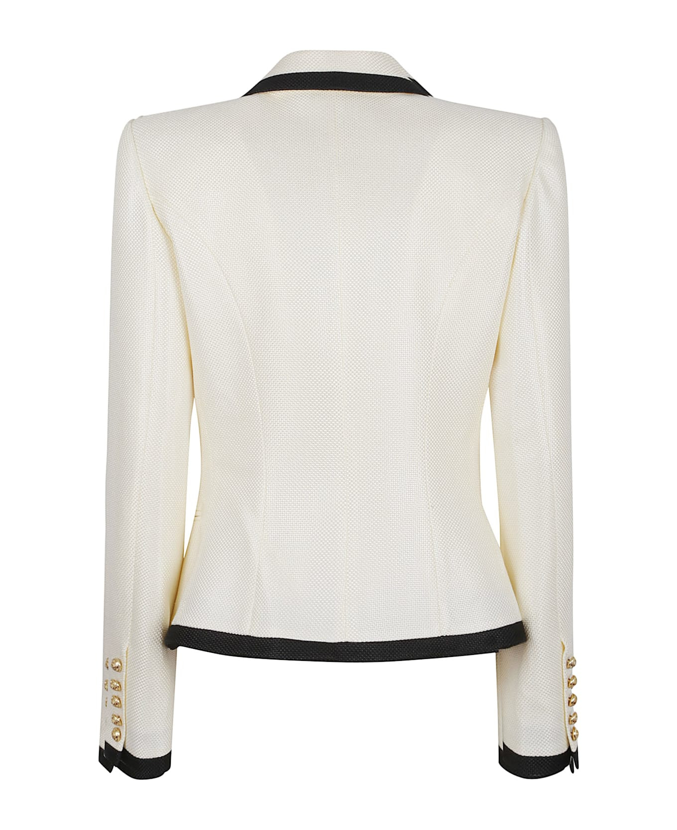 One Button Fitted Natte Jacket - 2