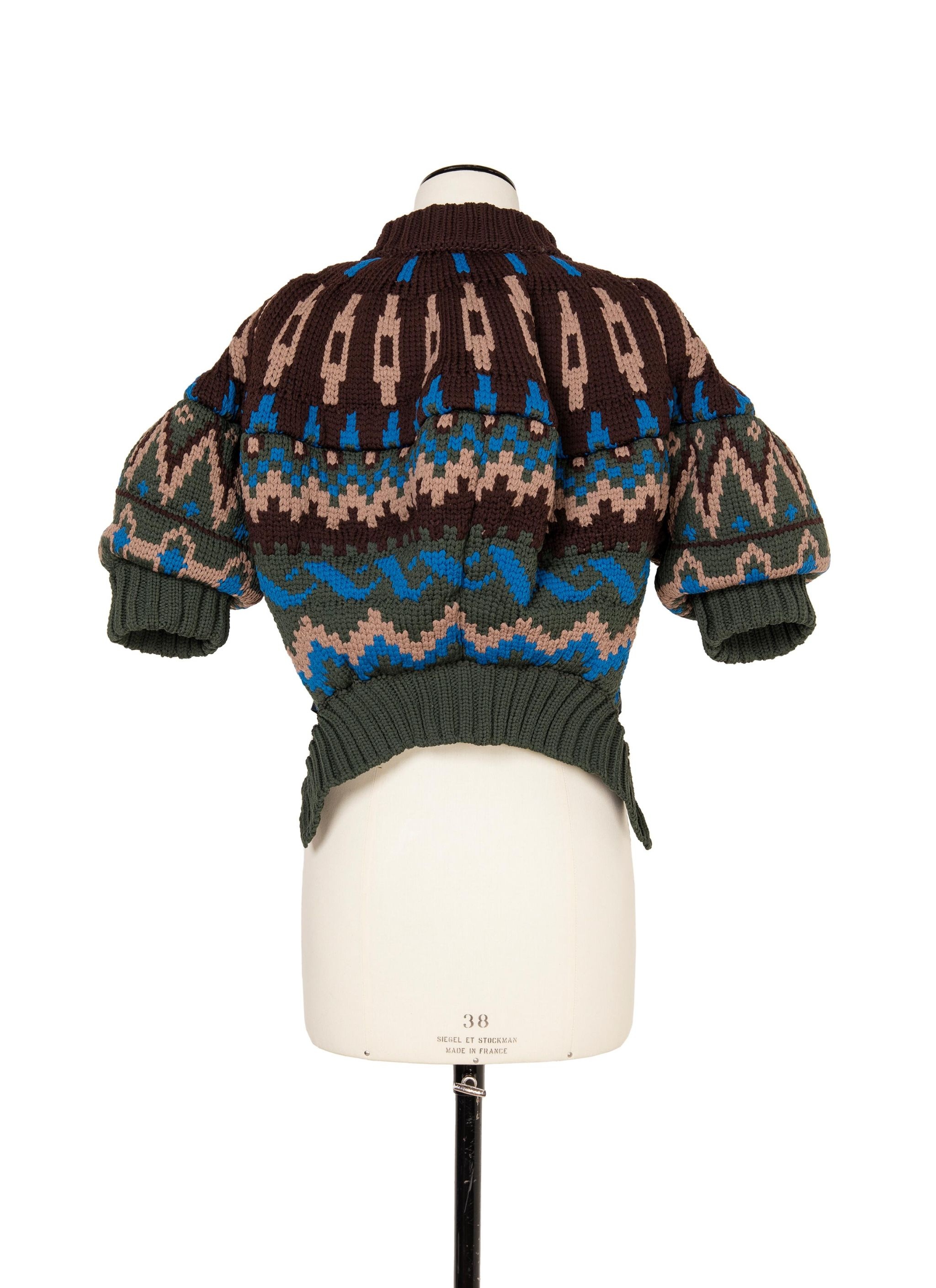 Jacquard Knit Blouson - 4