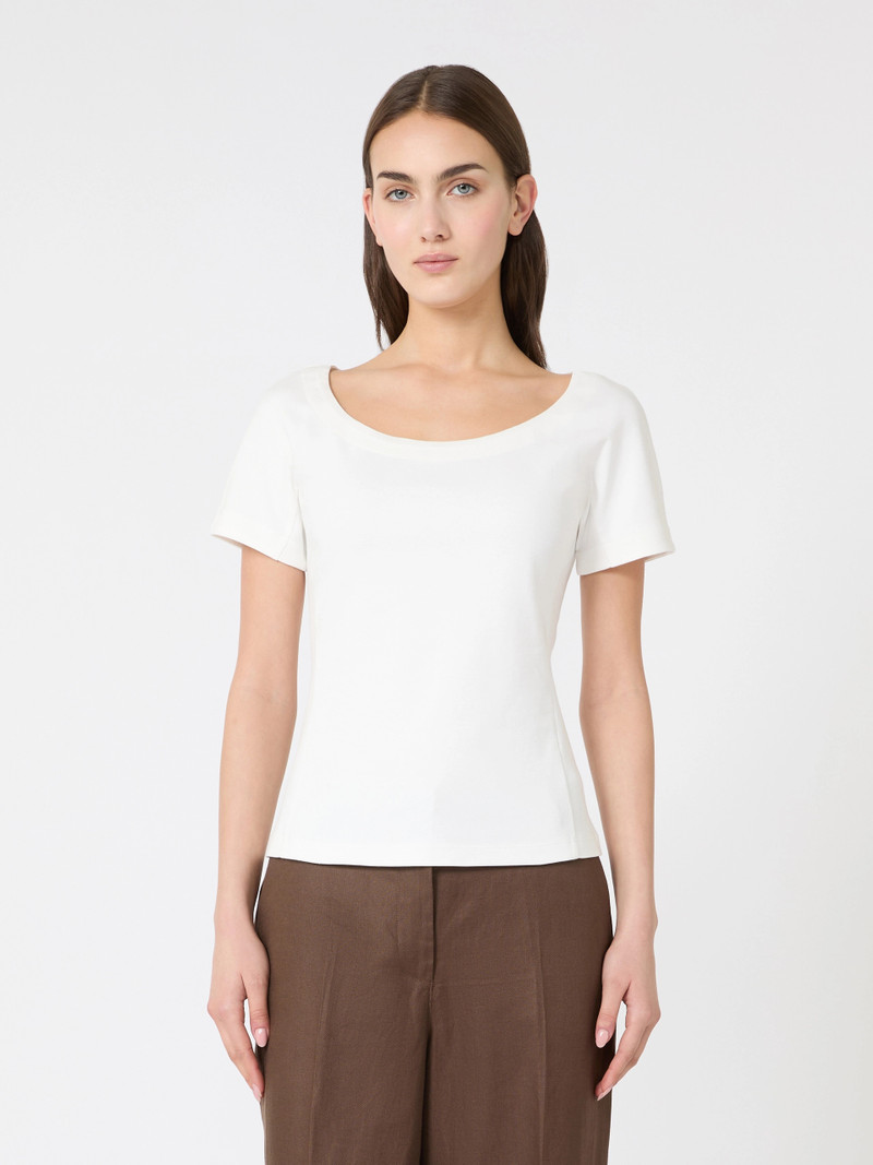 MULTIG Fitted jersey top - WHITE 3