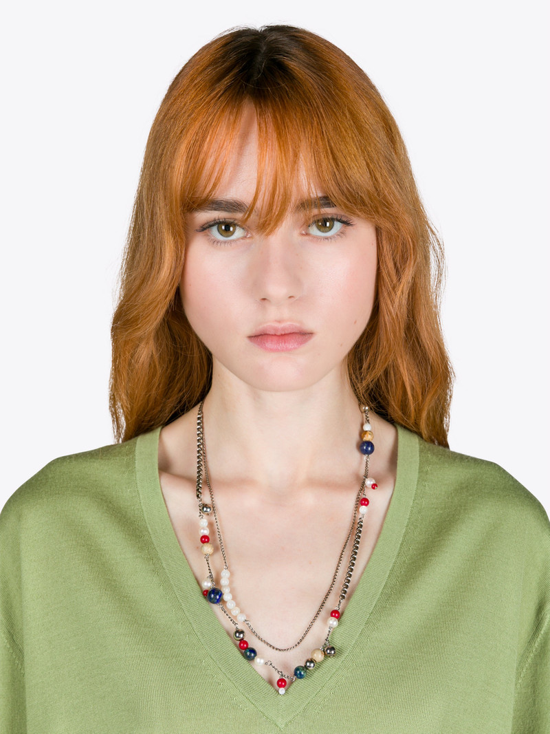 PEARL AND STONE NECKLACE 3