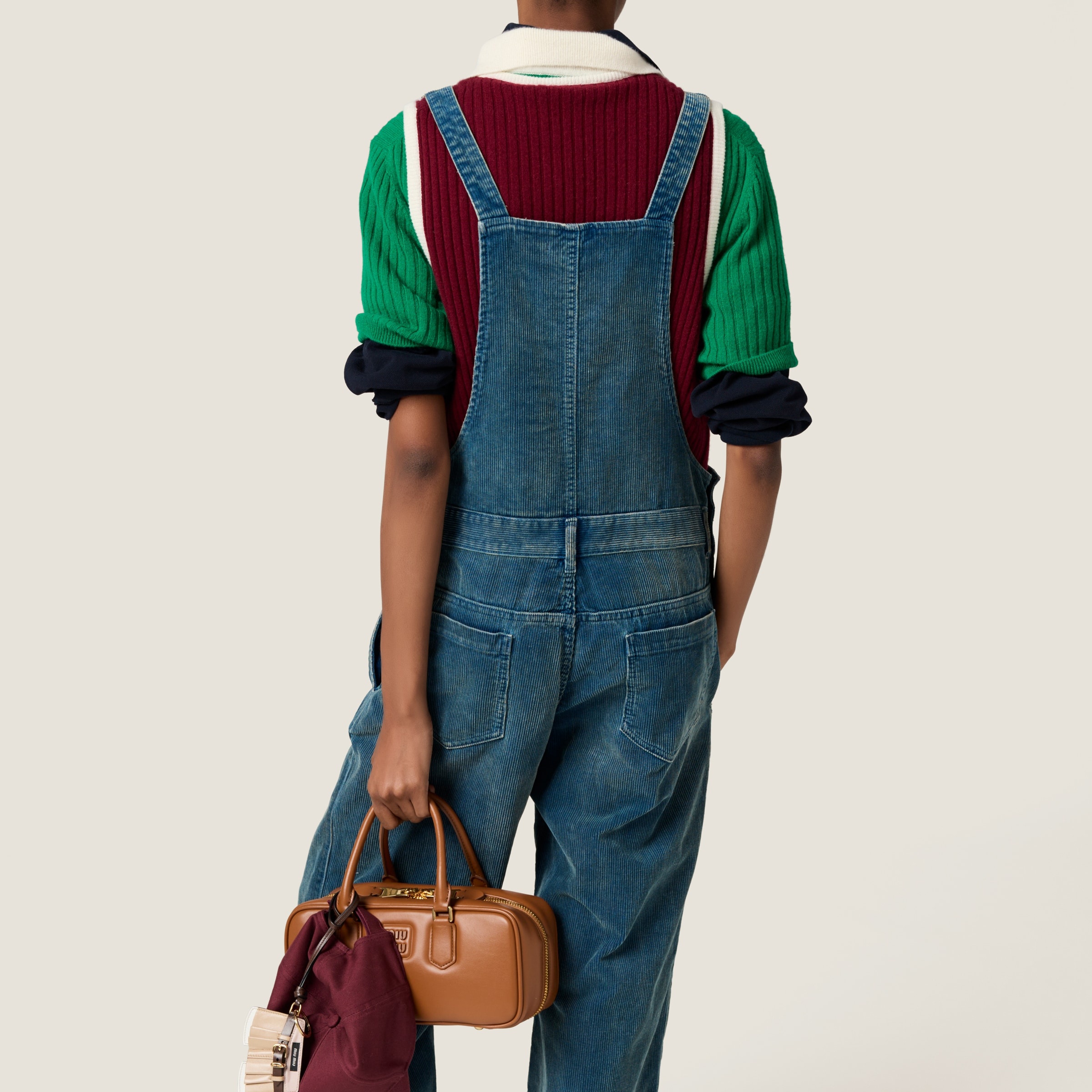 Washed corduroy jumpsuit - 3