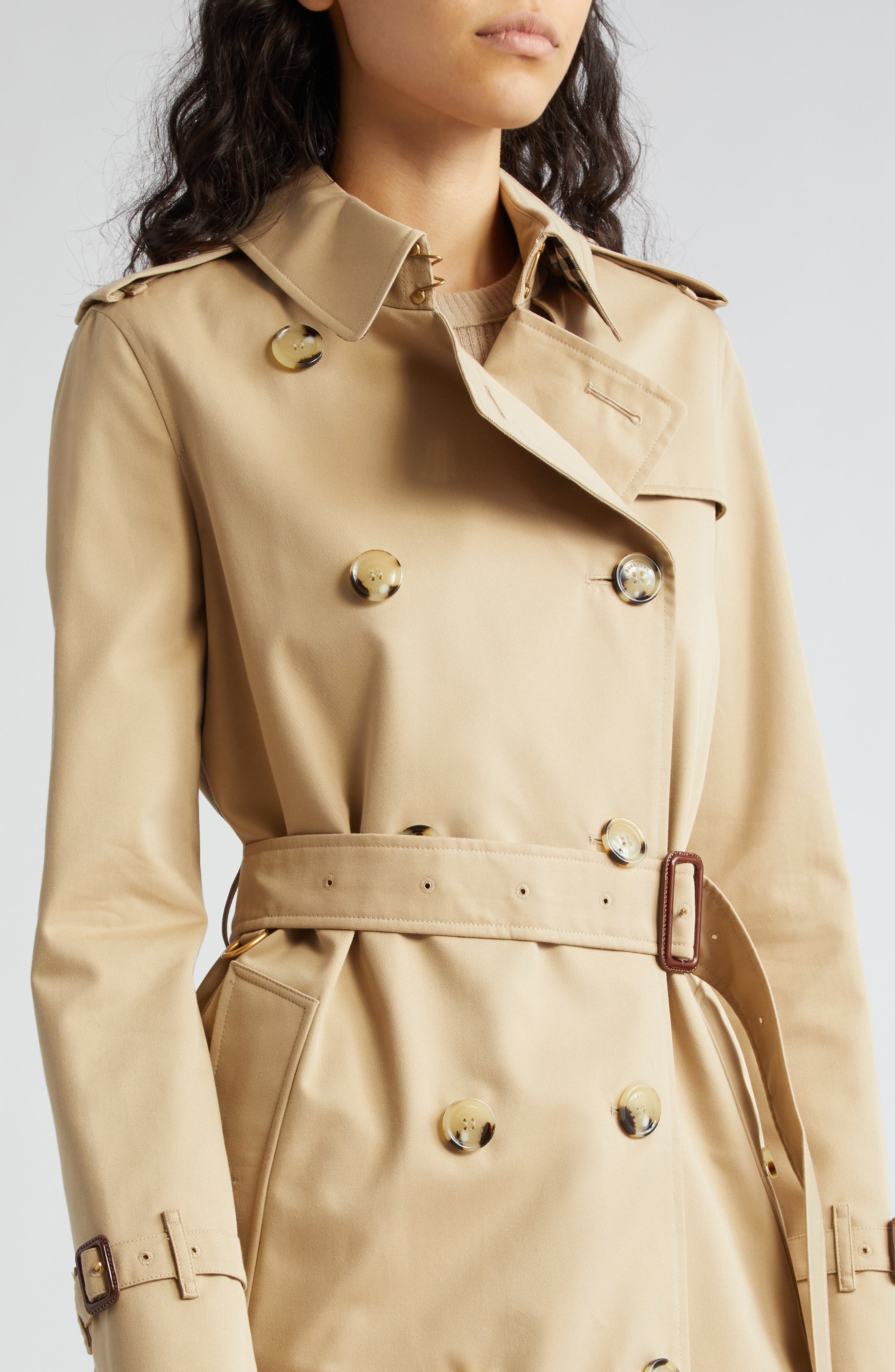 Kensington Water Resistant Gabardine Trench Coat - 4
