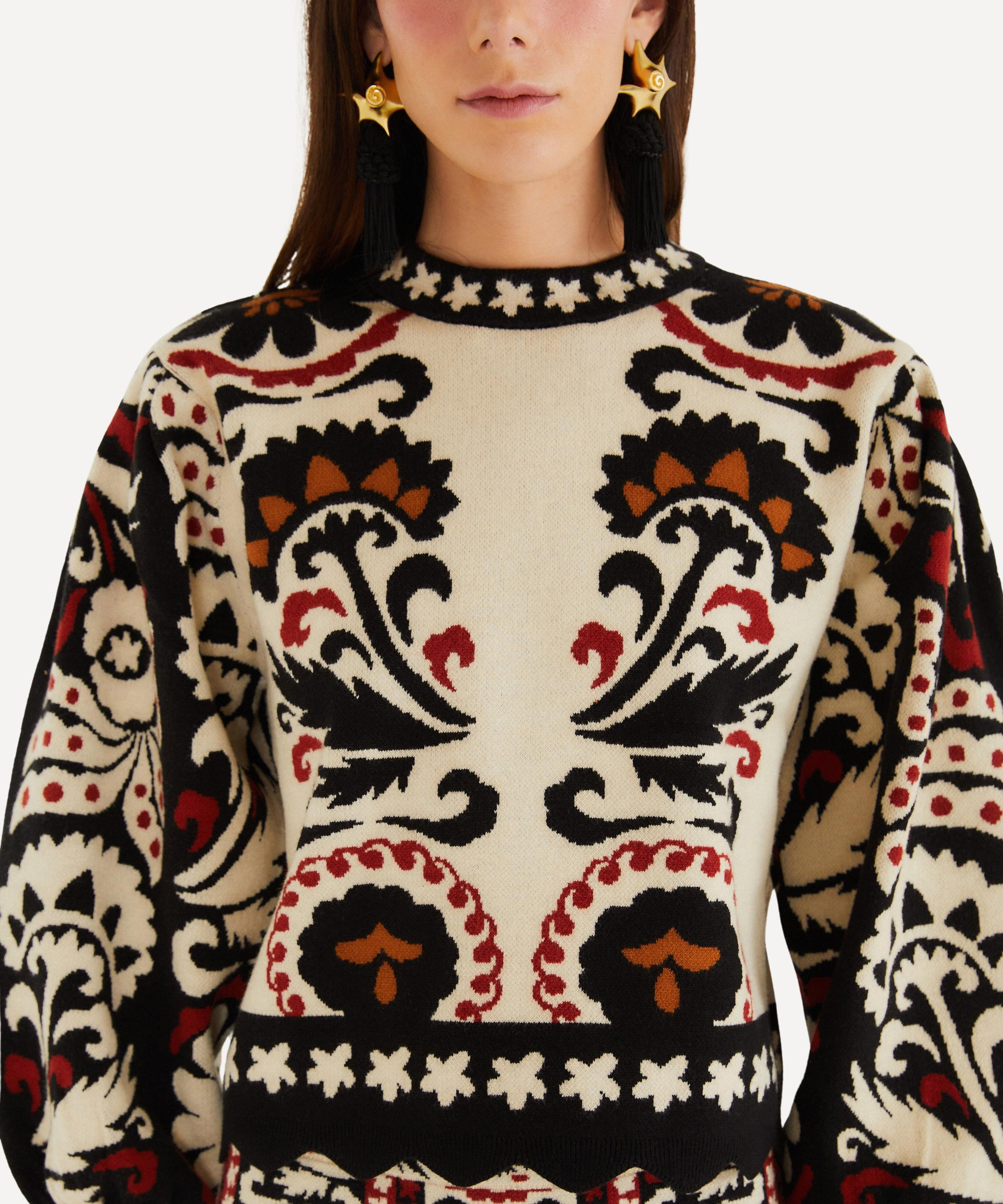 Blue Winter Tapestry Jumper - 3