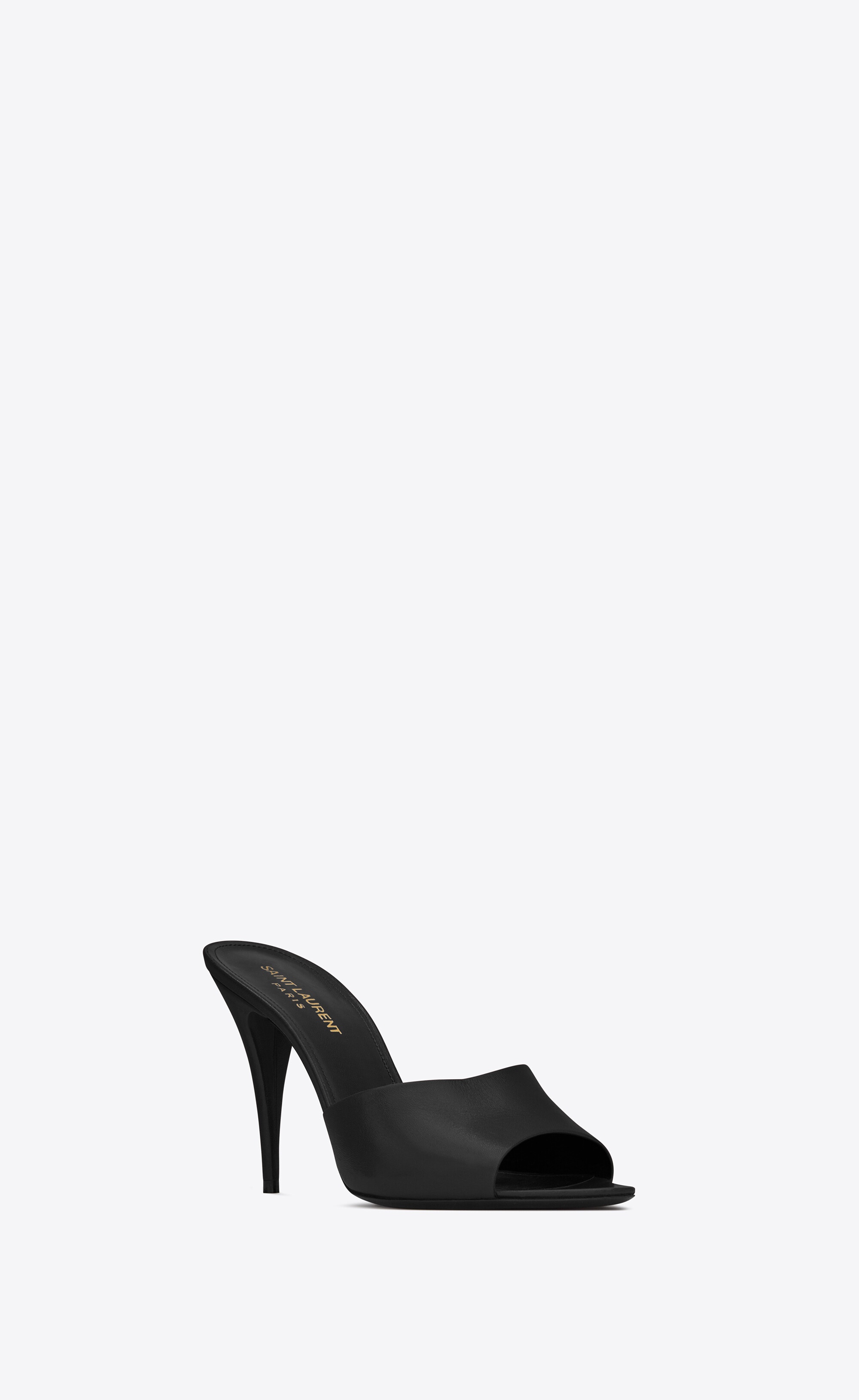 la 16 mules in smooth leather - 4