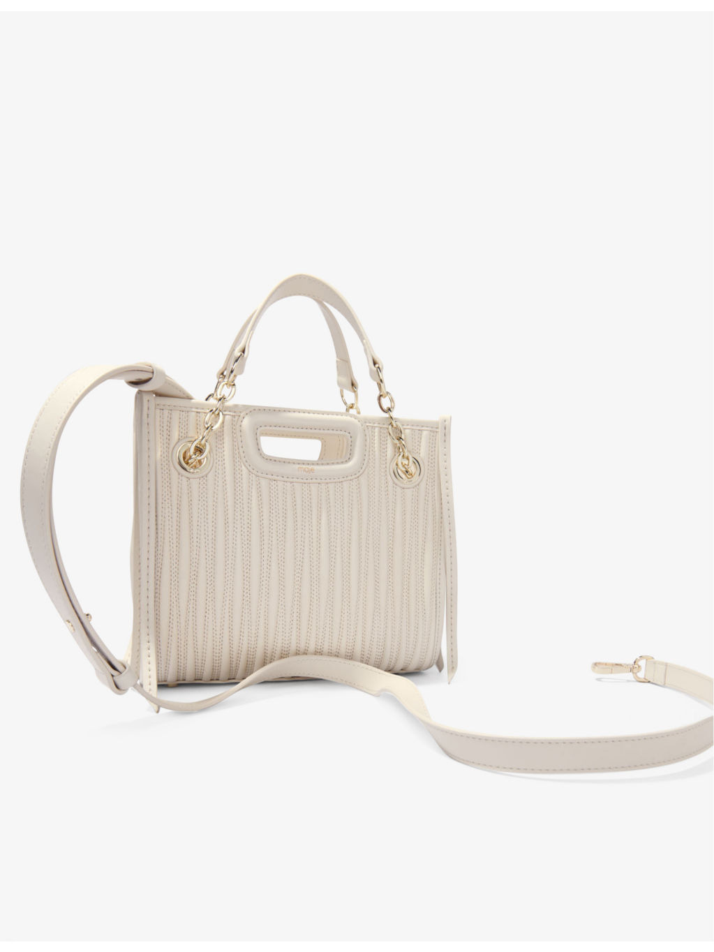 Cabas padded mini leather shoulder bag - 3
