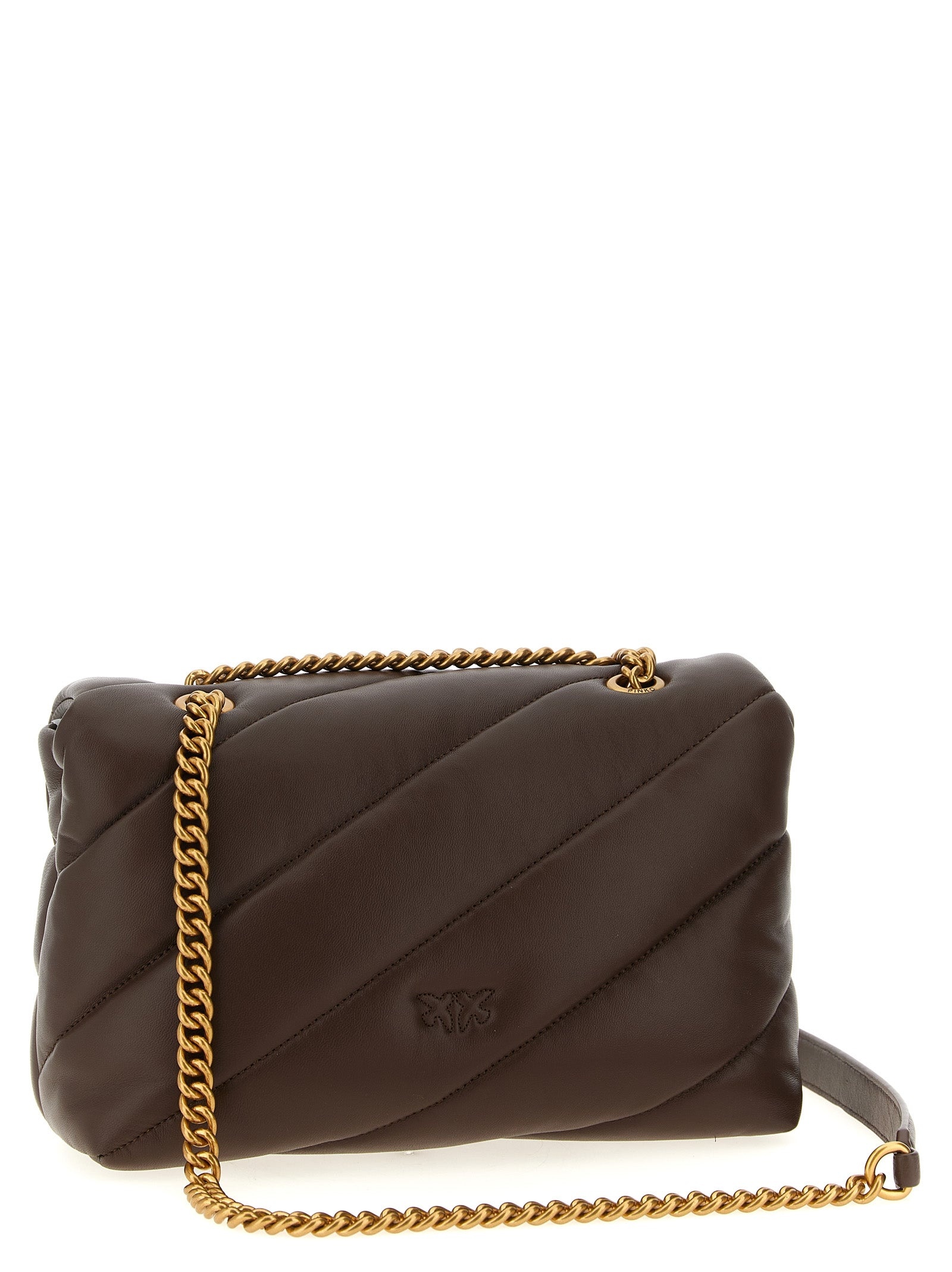 Classic Love Bag Puff Crossbody Bags Brown - 2