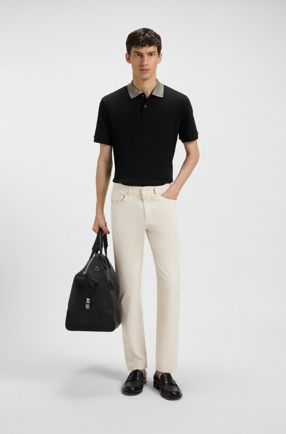 SLIM-FIT PANTS - 3