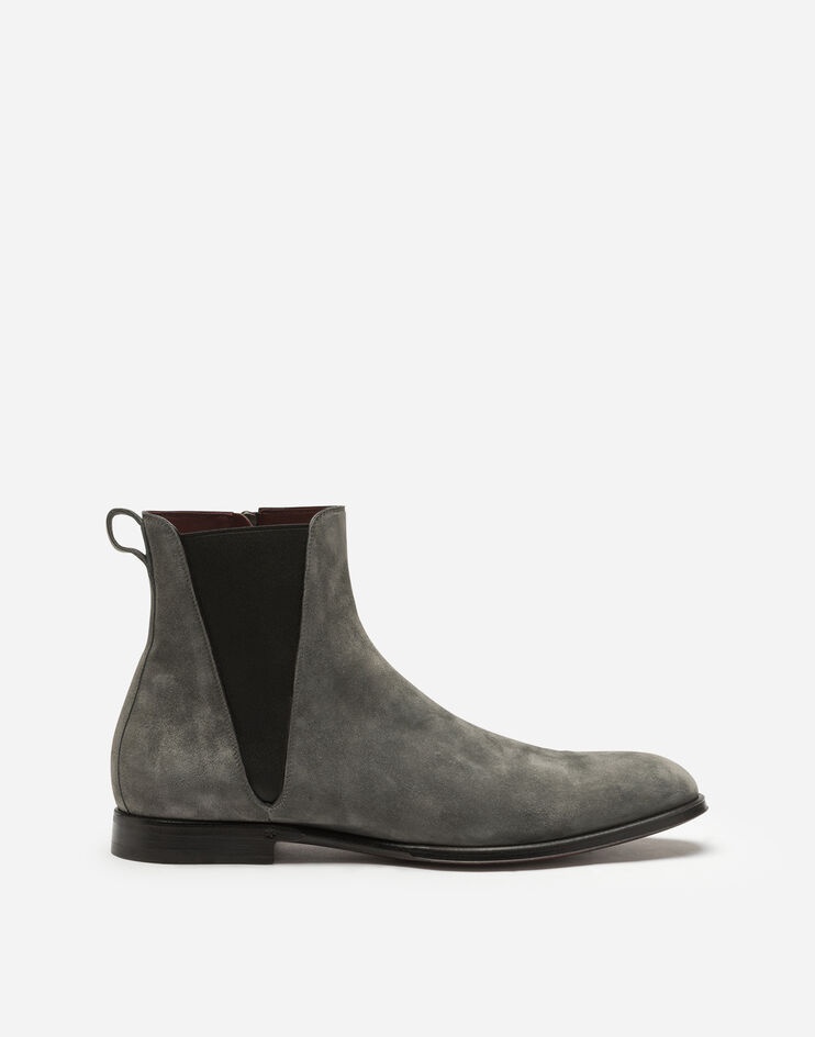 Velvet calfskin chelsea boots - 1