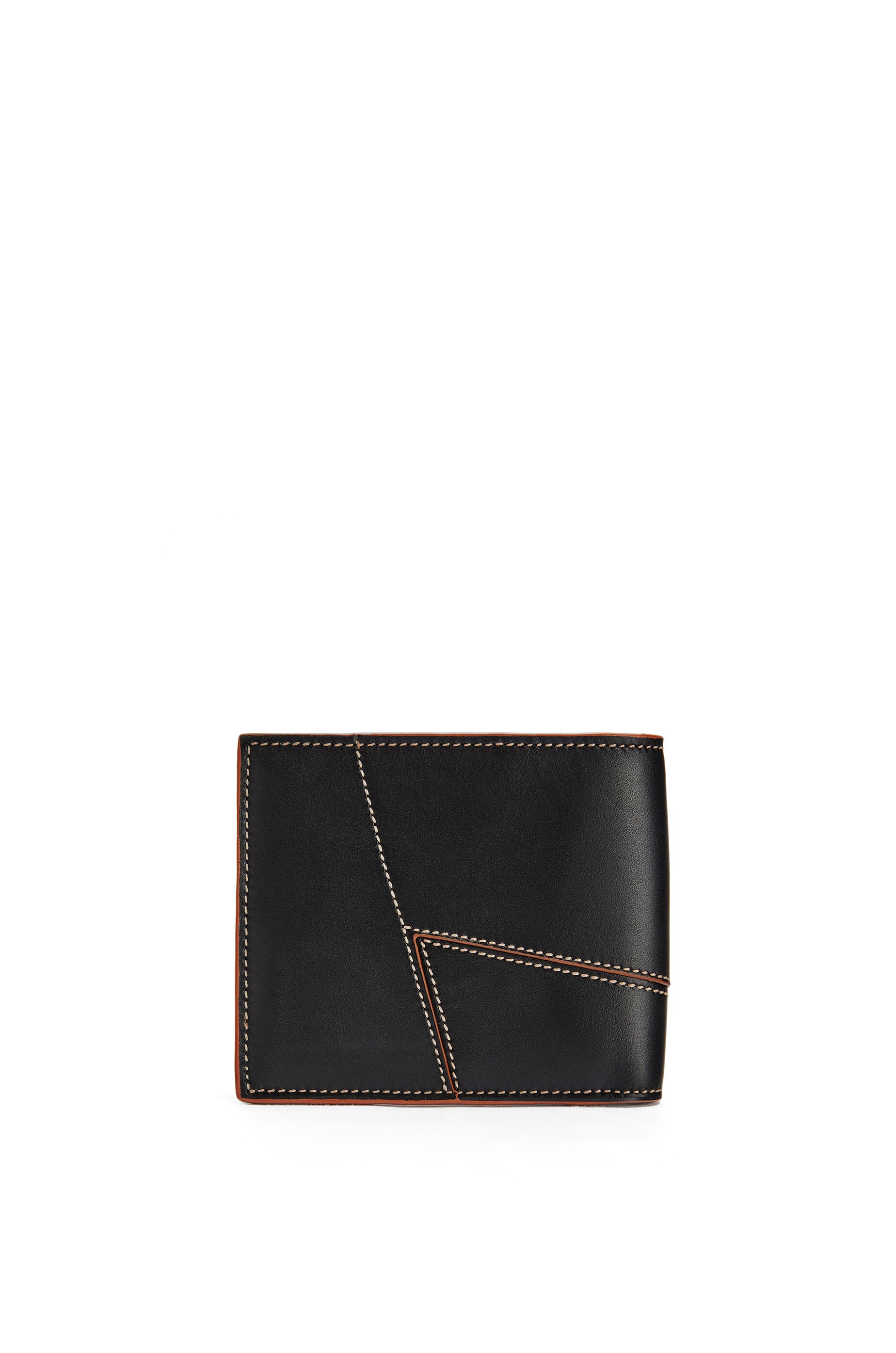 Puzzle stitches bifold wallet in smooth calfskin - 4