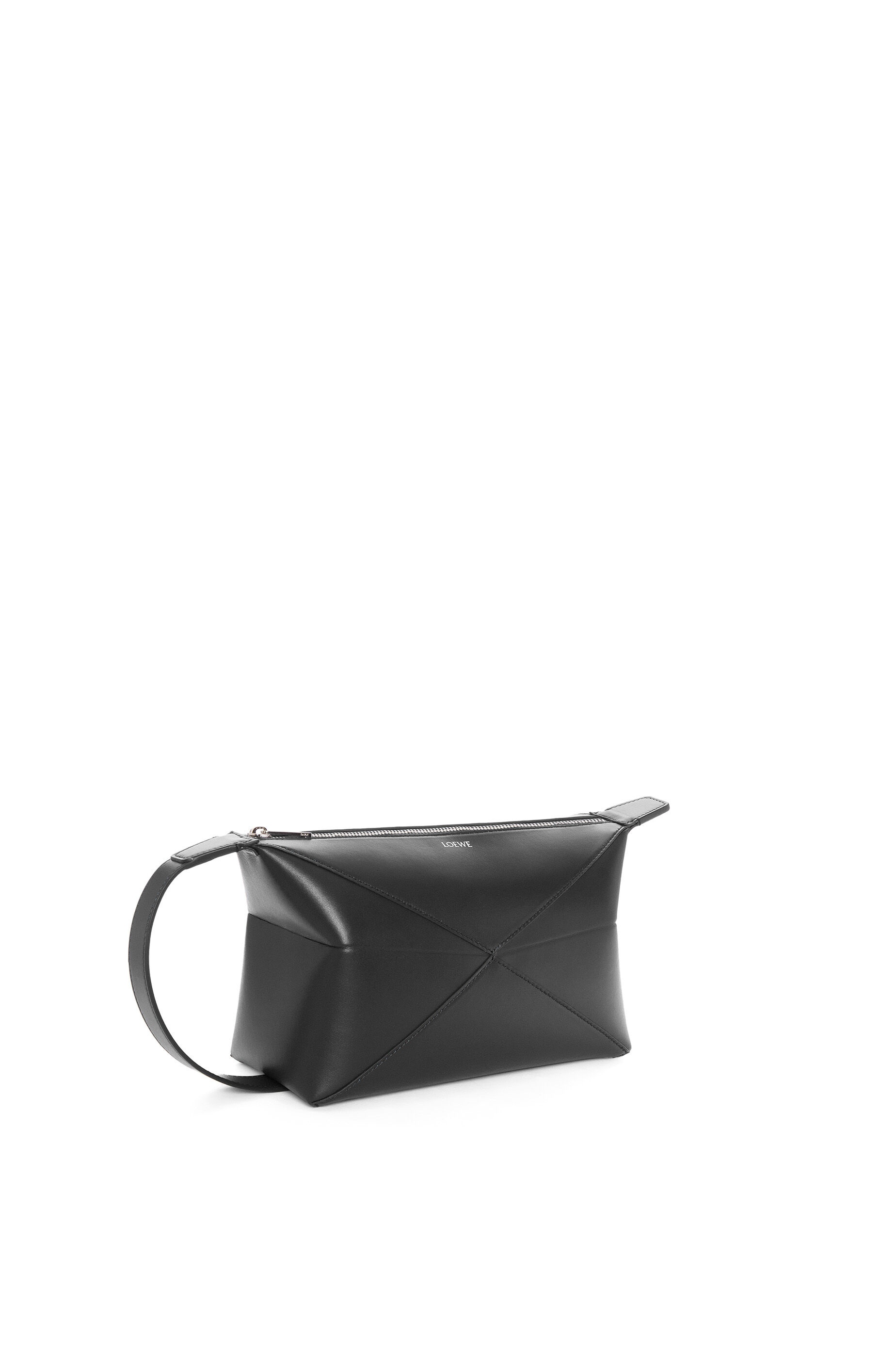 Puzzle Fold wash bag in shiny calfskin - 2