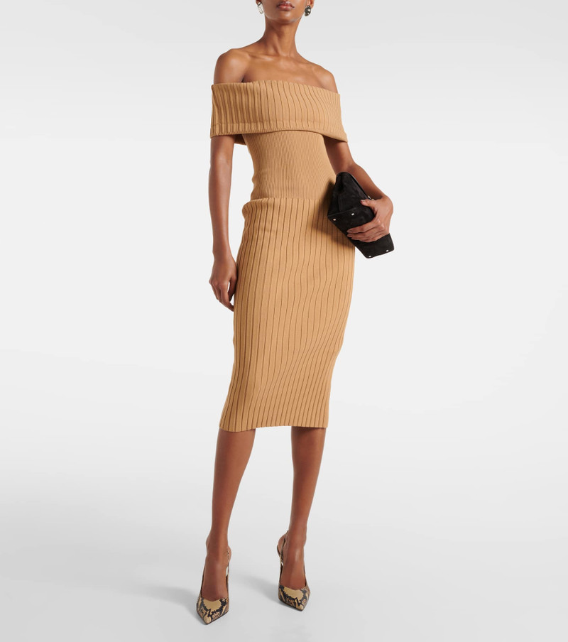 Sportmax Off-shoulder midi dress outlook