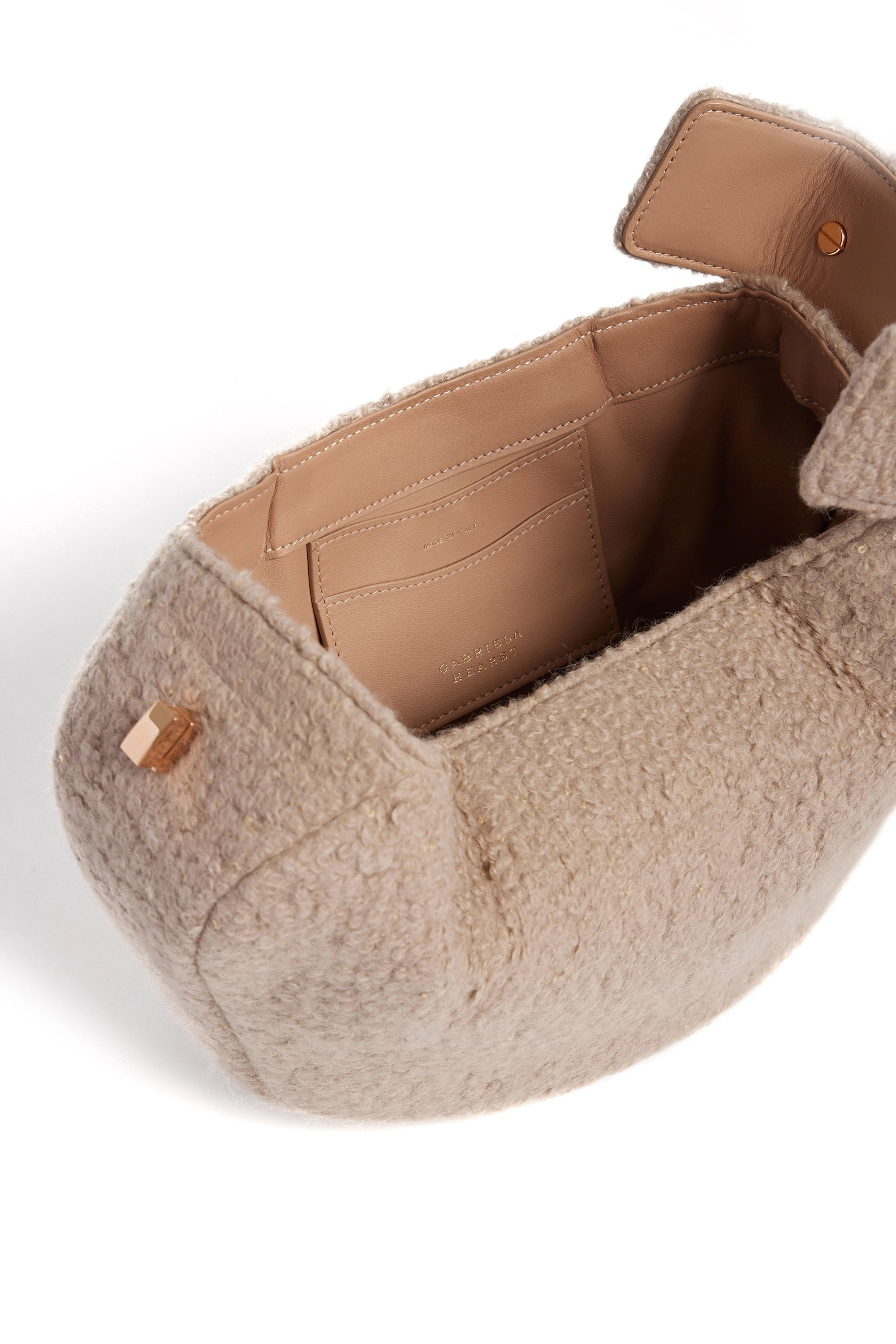 Nina Bag in Camel Cashmere Boucle 5